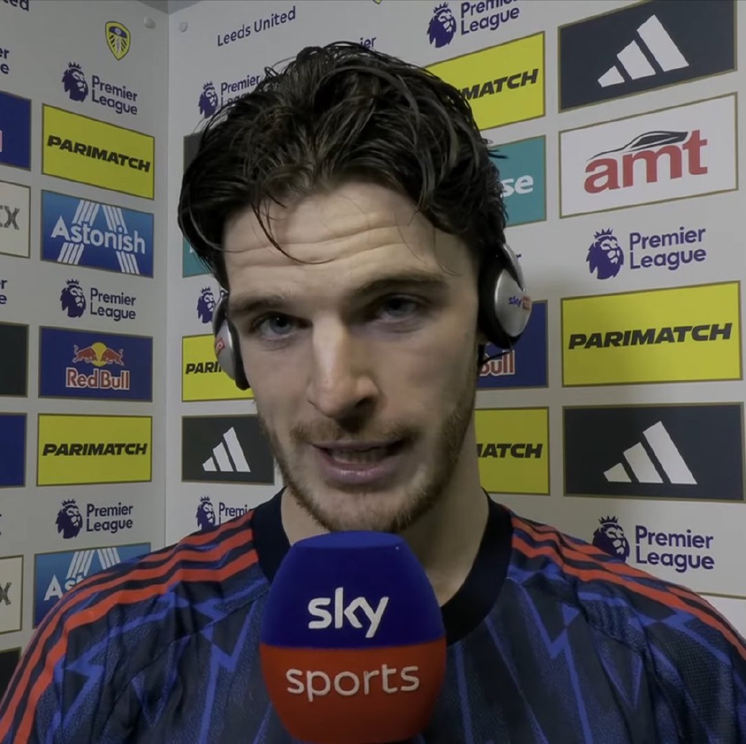 德克兰·赖斯谈到自己第300次英超联赛出场时说：“这是一段漫长的旅程！希望我能继