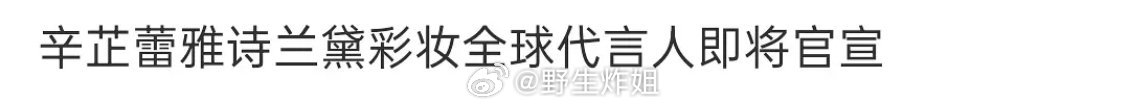 辛芷蕾雅诗兰黛全球代要宣了 彩妆线升到全球了恭喜 
