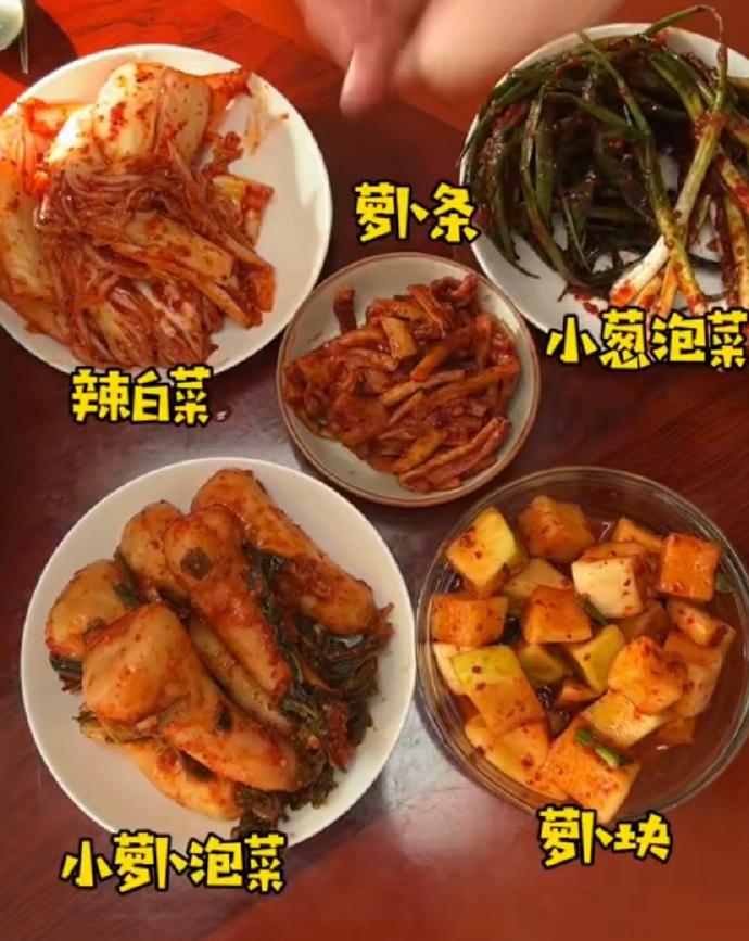 韩国普通人的一日三餐，全是泡菜，韩国不愧是胃癌第一的国家，至今不知道韩国人对于泡