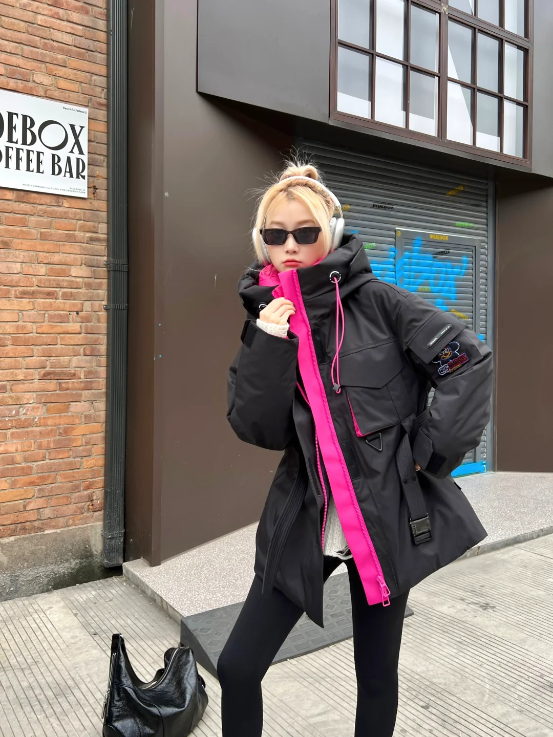 潮酷女孩的过冬穿搭😎羽绒服这样穿也泰酷辣