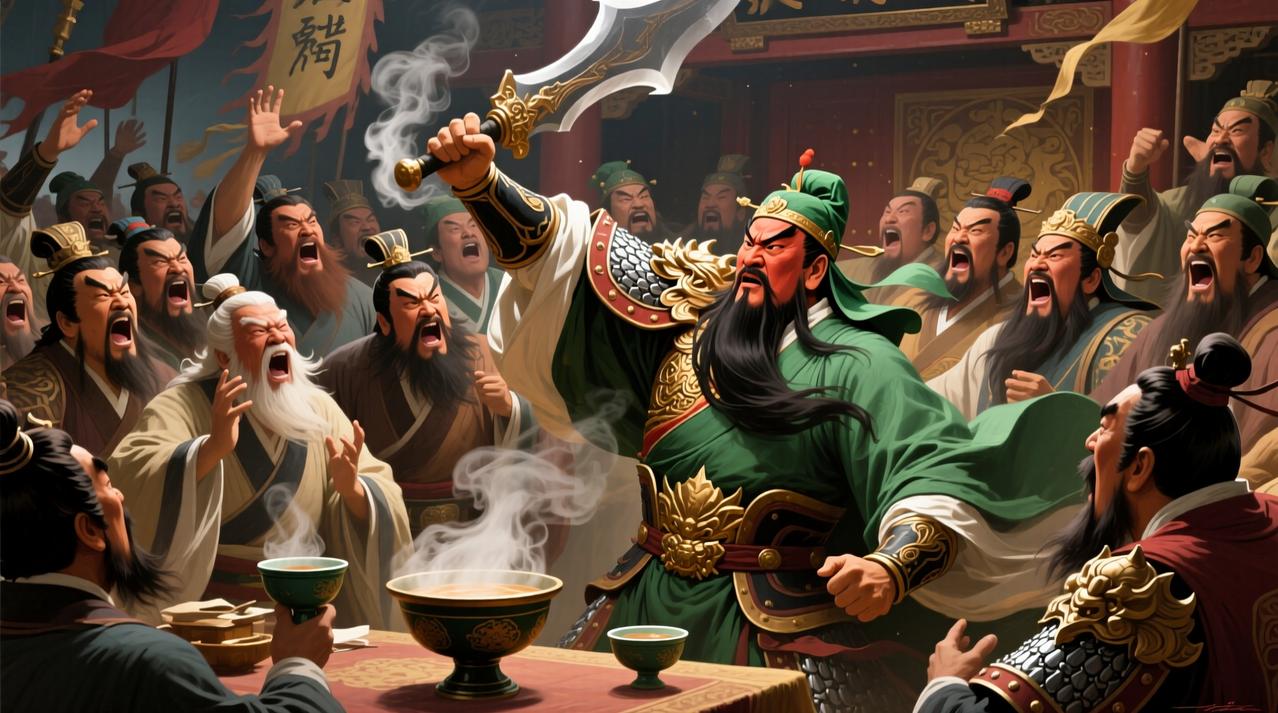 【一盏茶功夫斩华雄！这个马弓手如何成就三国第一传奇？】

汜水关前战鼓震天，华雄