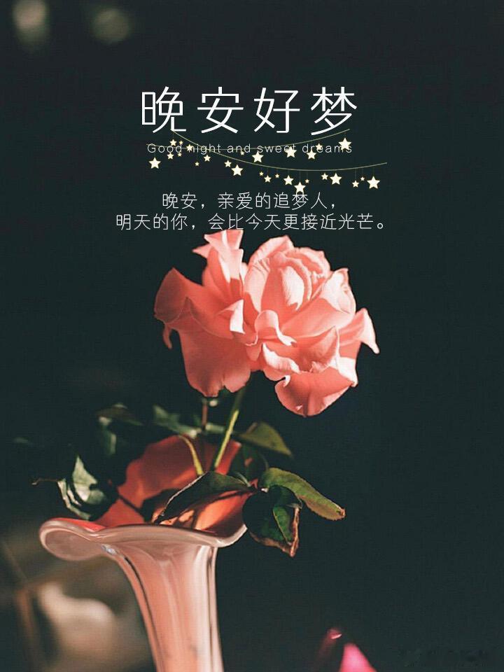 晚安 星月相伴，夜色清宁。白天尽力生活，夜晚安心放空，不胡思乱想，不自我内耗，放
