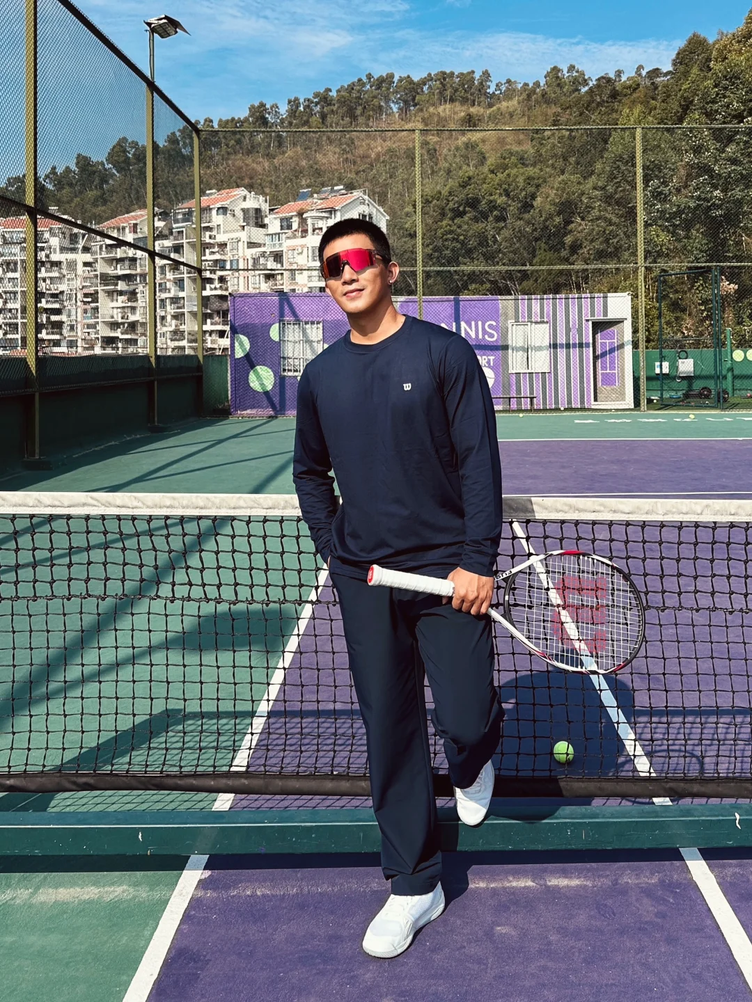 教练说我终于有点打网球的样子了…