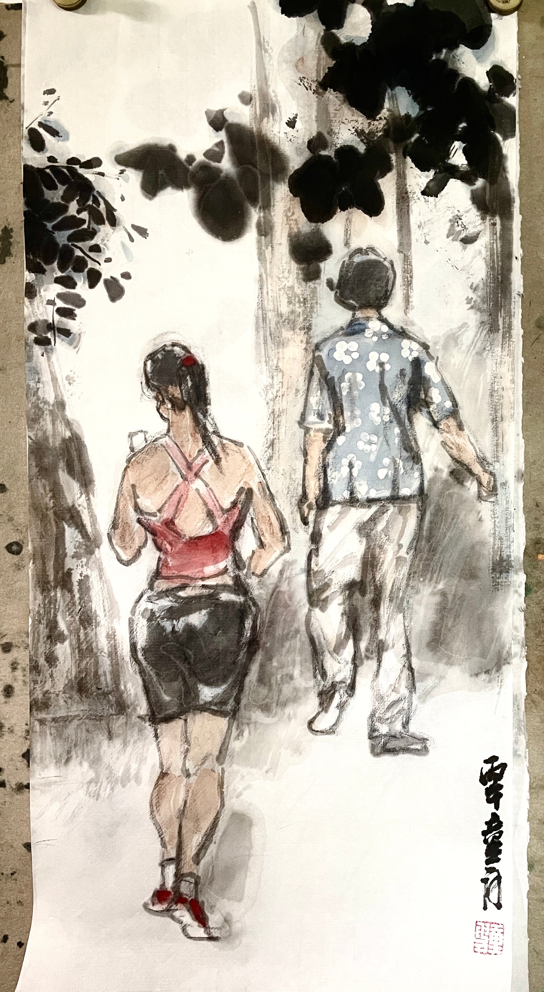 卢氏水墨[超话]  母女同步 ​​​