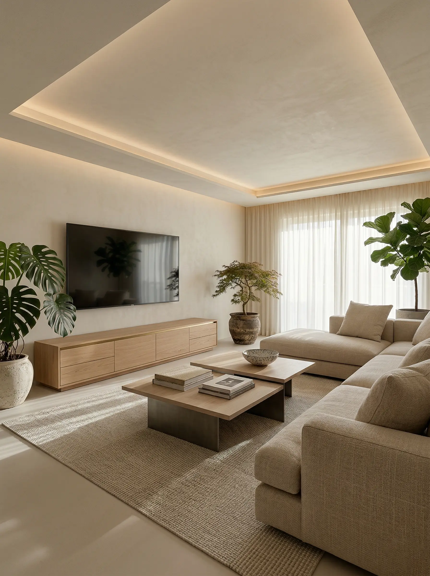 ㎡｜暖调极简中古风，把松弛感焊在骨子里