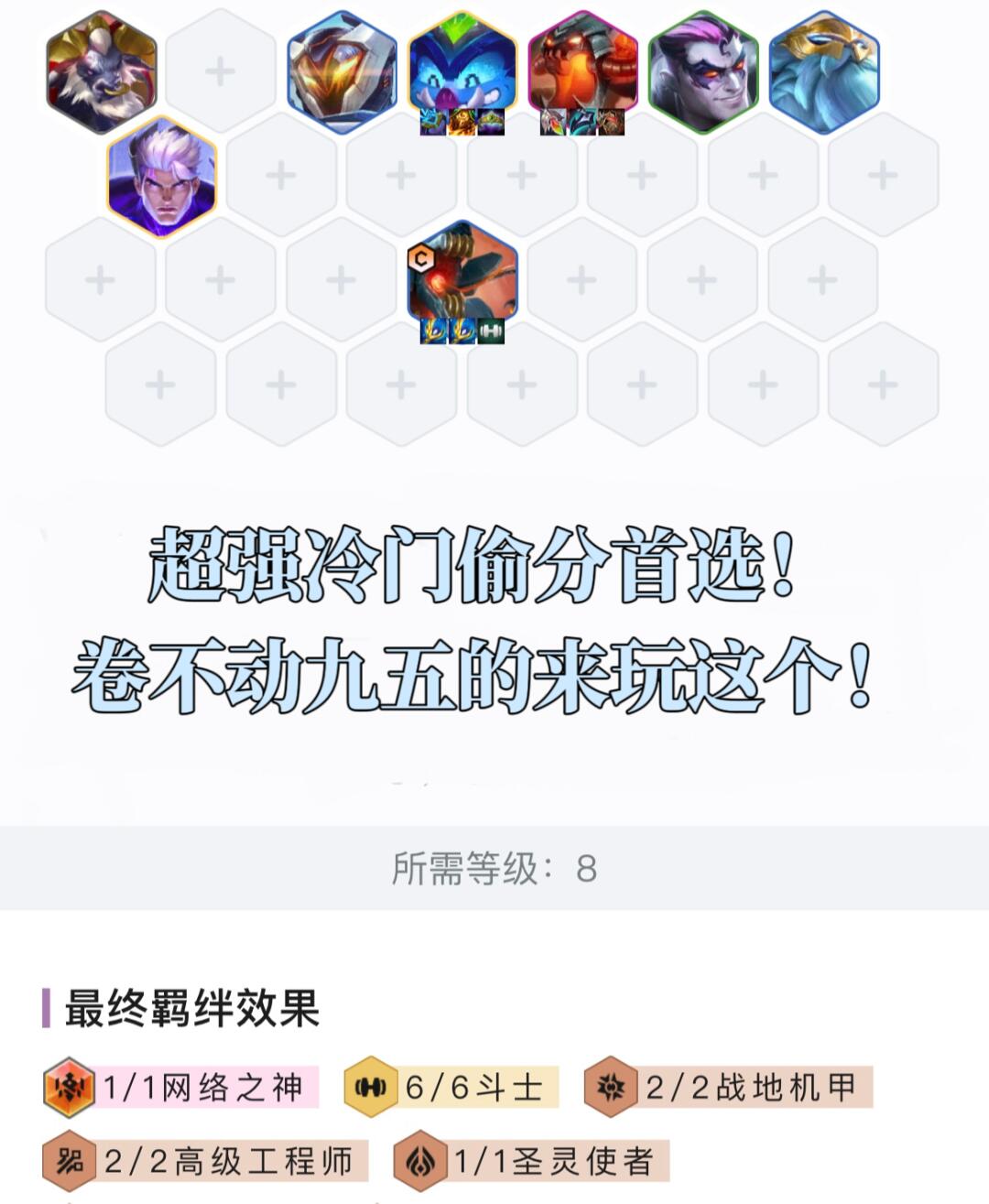 🎮【冷门上分王！超冷门阵容登顶率TOP4