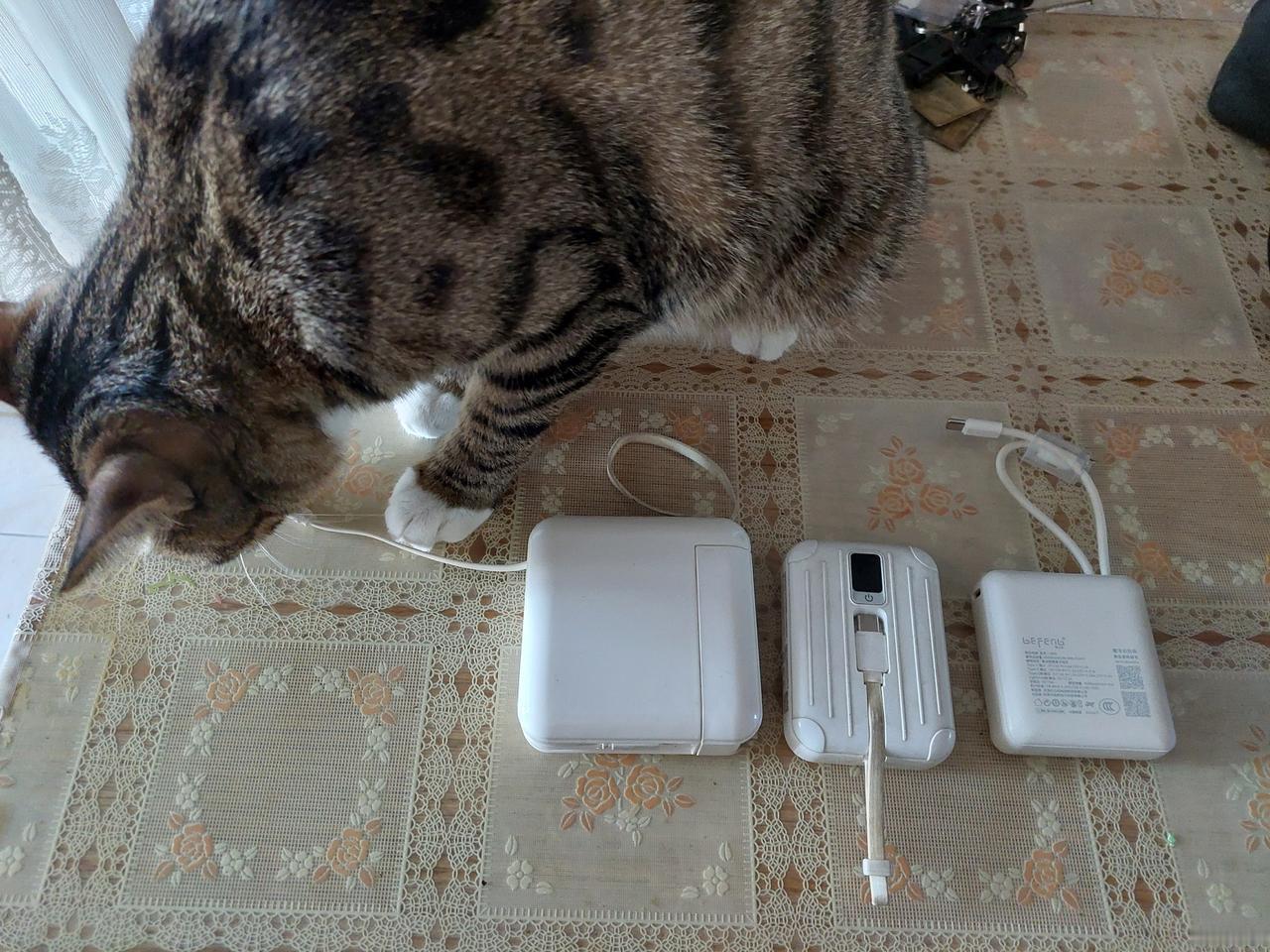 这两年，基本是半年一个充电宝。

唯有中间那个叫品胜品牌的，使用时间还很长，但是