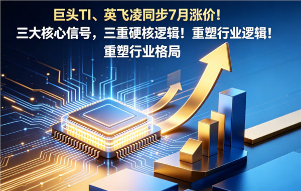 模拟芯片全线涨价 【多轮连涨开启！全球模拟芯片7月集体涨价 】6月24日消息，模