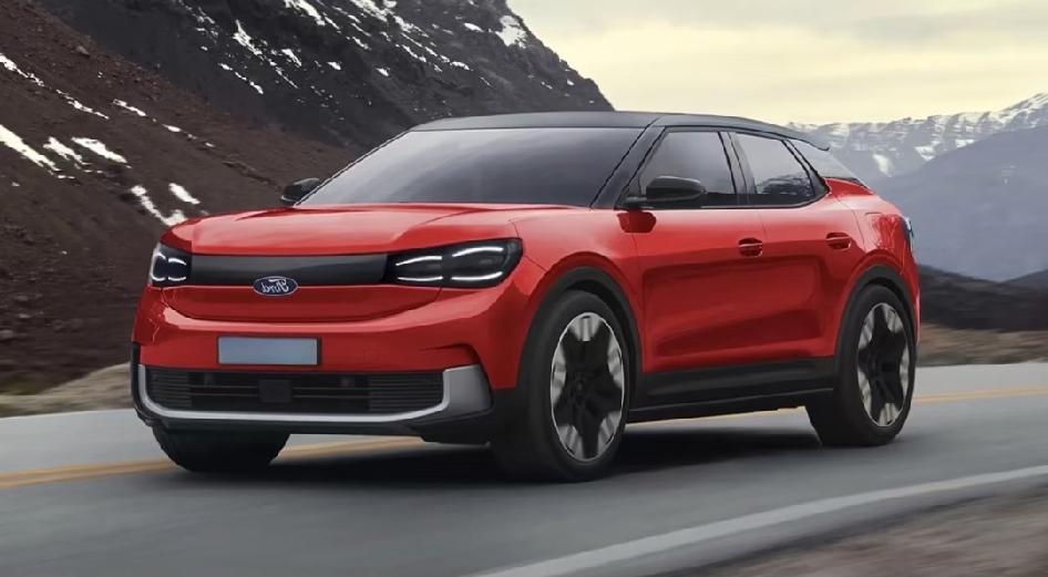 这是福特全新纯电轿跑SUV：Capri。
据说基于大众纯电动MEB平台打造，和I