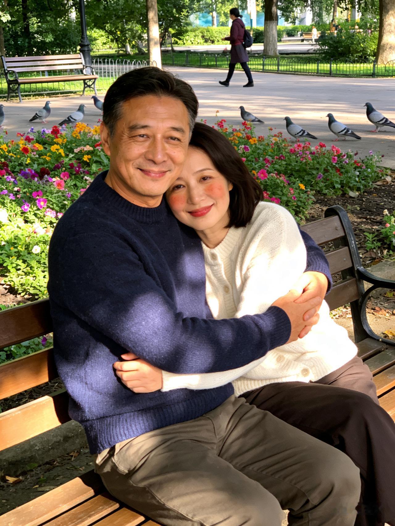 今年冬天的不同午后的公园，风是温柔的，阳光是温柔的，靠在你怀里的时光，更是温柔的