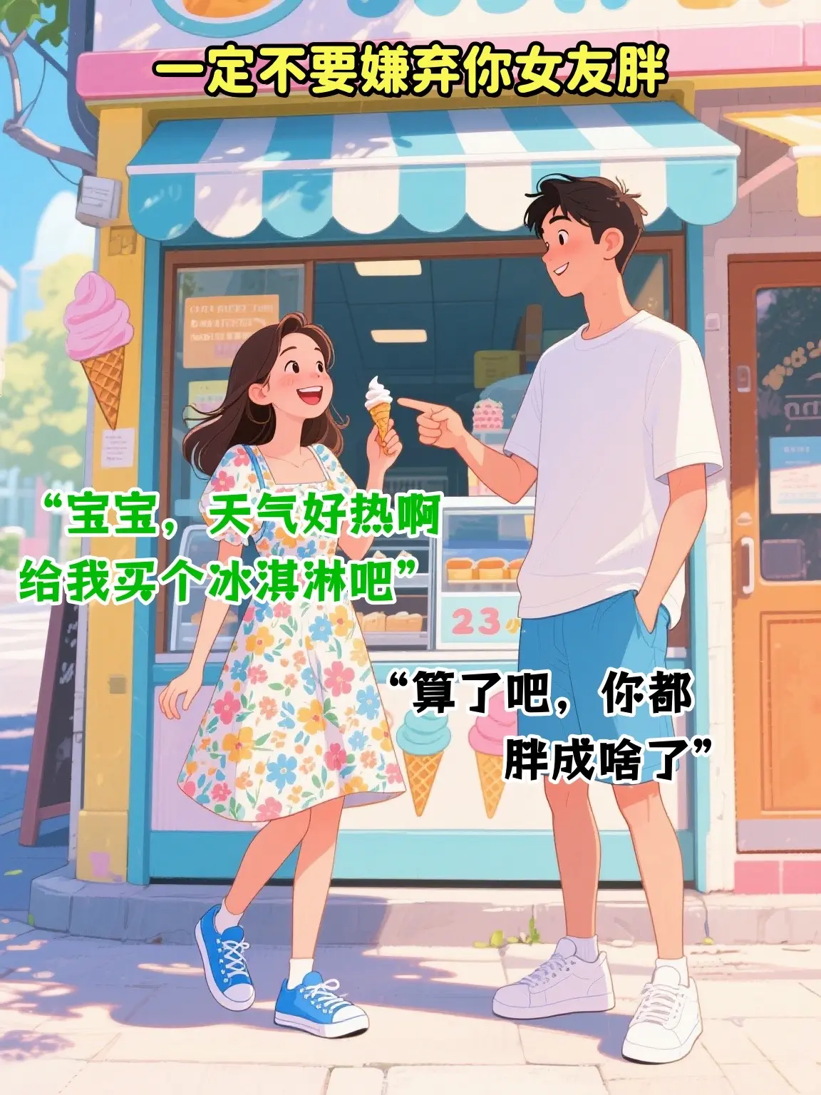 千万不要嫌弃对象胖，后果很严重。