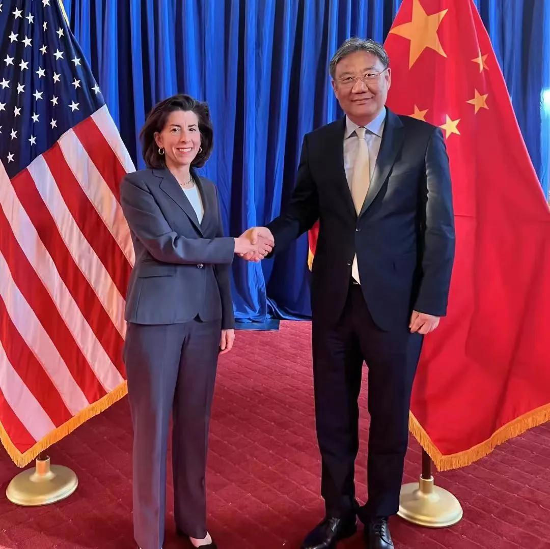 当地时间5月26日，中国商务部长王文涛在美国底特律参加亚太经合组织贸易部长会议期