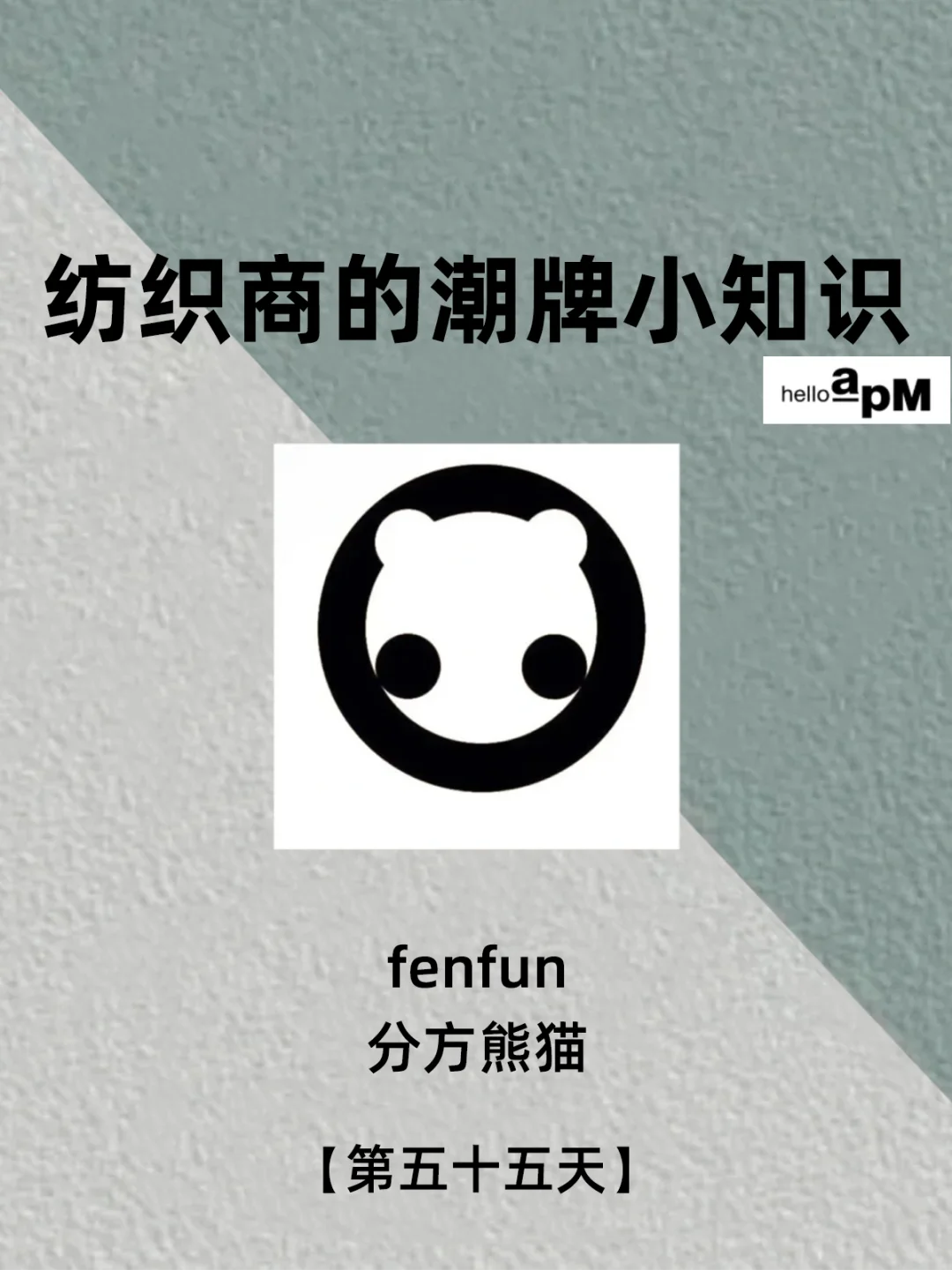 每天认识一个潮牌| fenfun 分方熊猫🐼