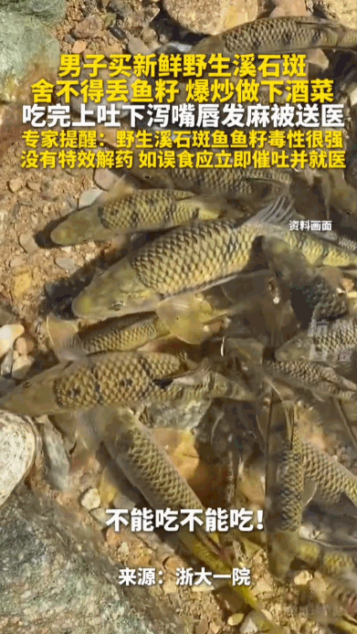 “都是贪吃惹的祸。”浙江杭州，一个45岁的男人就因为舍不得扔掉几口金黄的鱼籽，亲