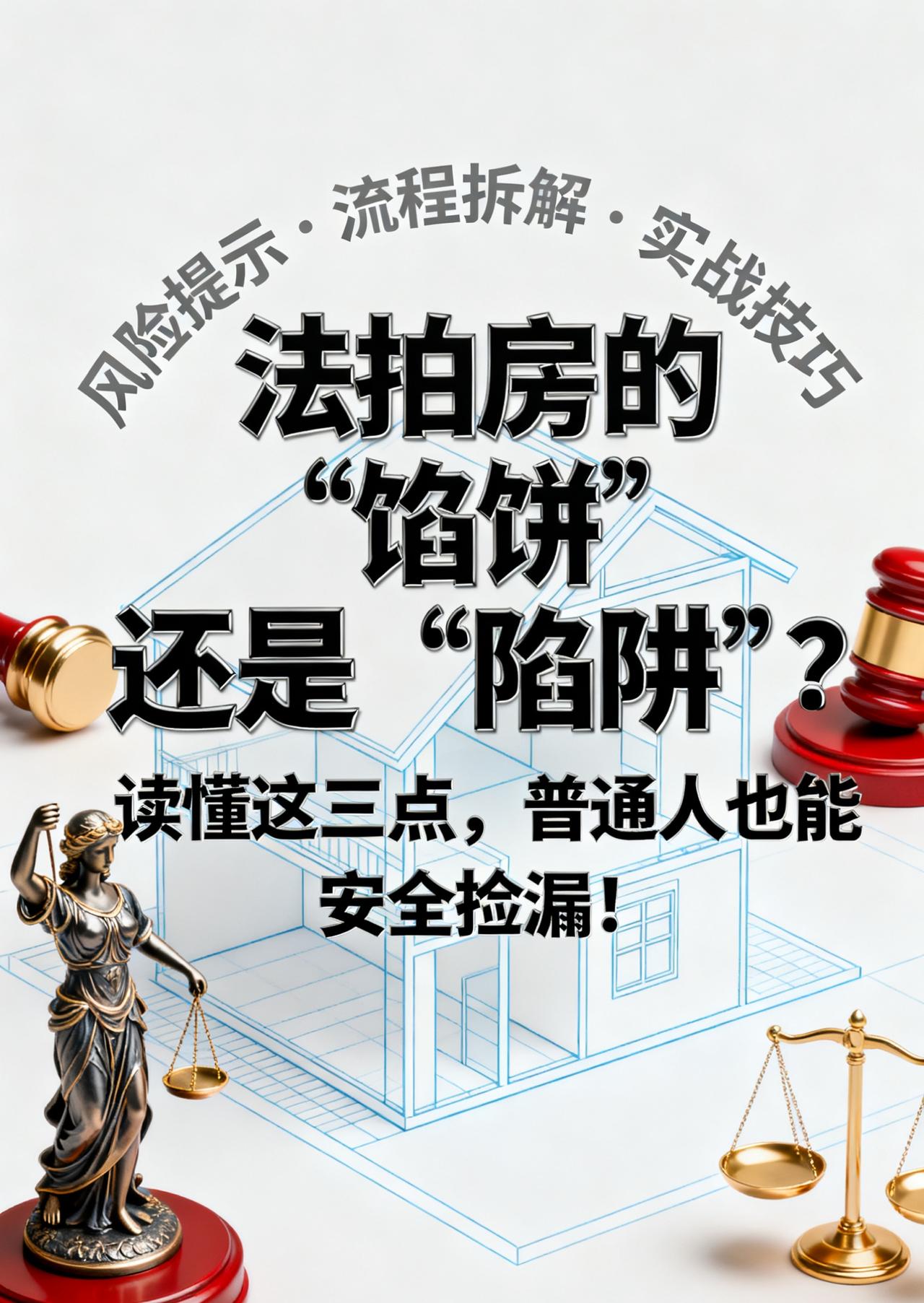 法拍房的“馅饼”还是“陷阱”？读懂这三点，普通人也能安全捡漏！

最近是不是经常