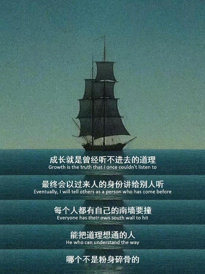 “每个人都有自己的南墙要撞” 