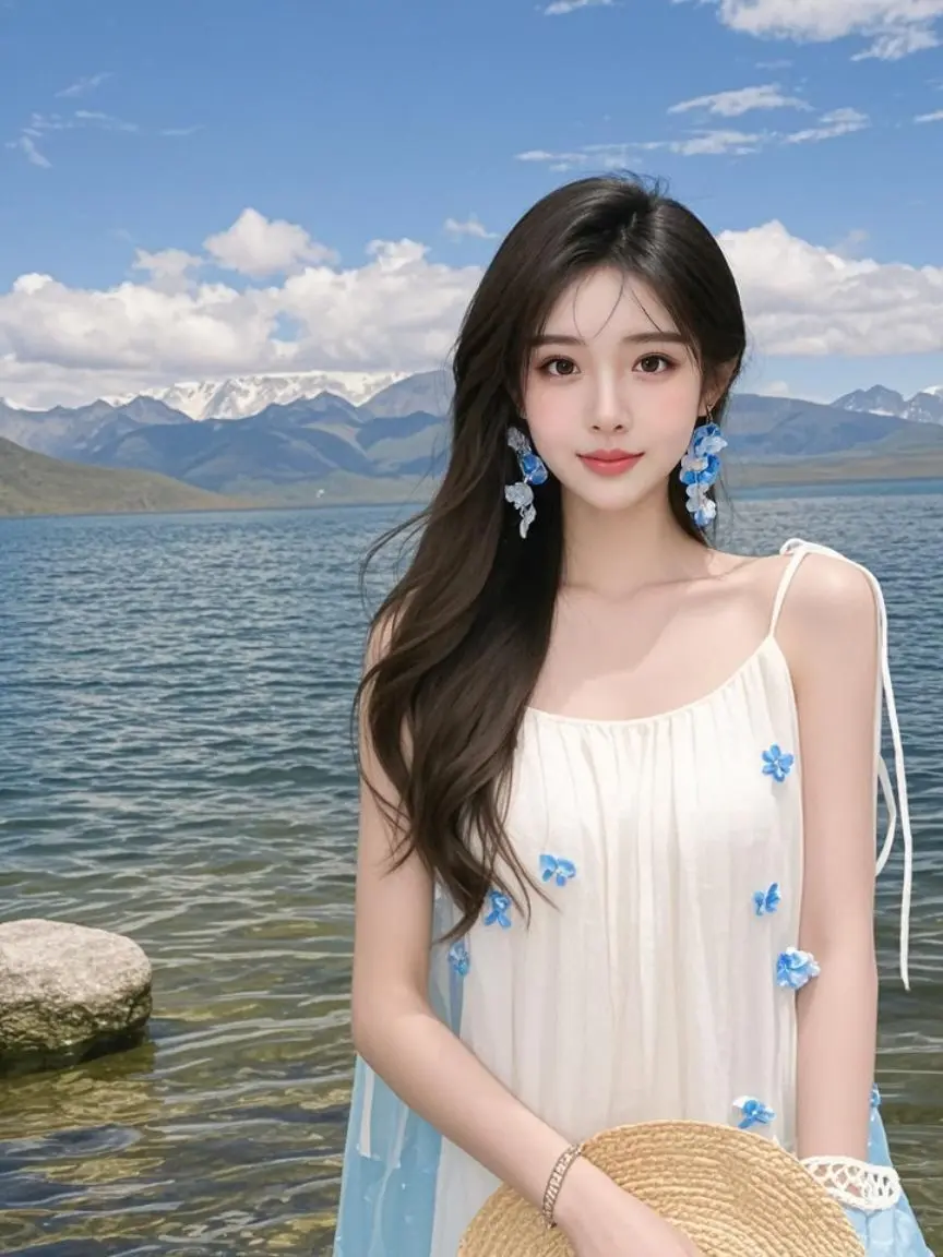 蓝湖美人像 原来ai写真可以这么美 人生总得有一套ai写真吧 谁拍谁好...