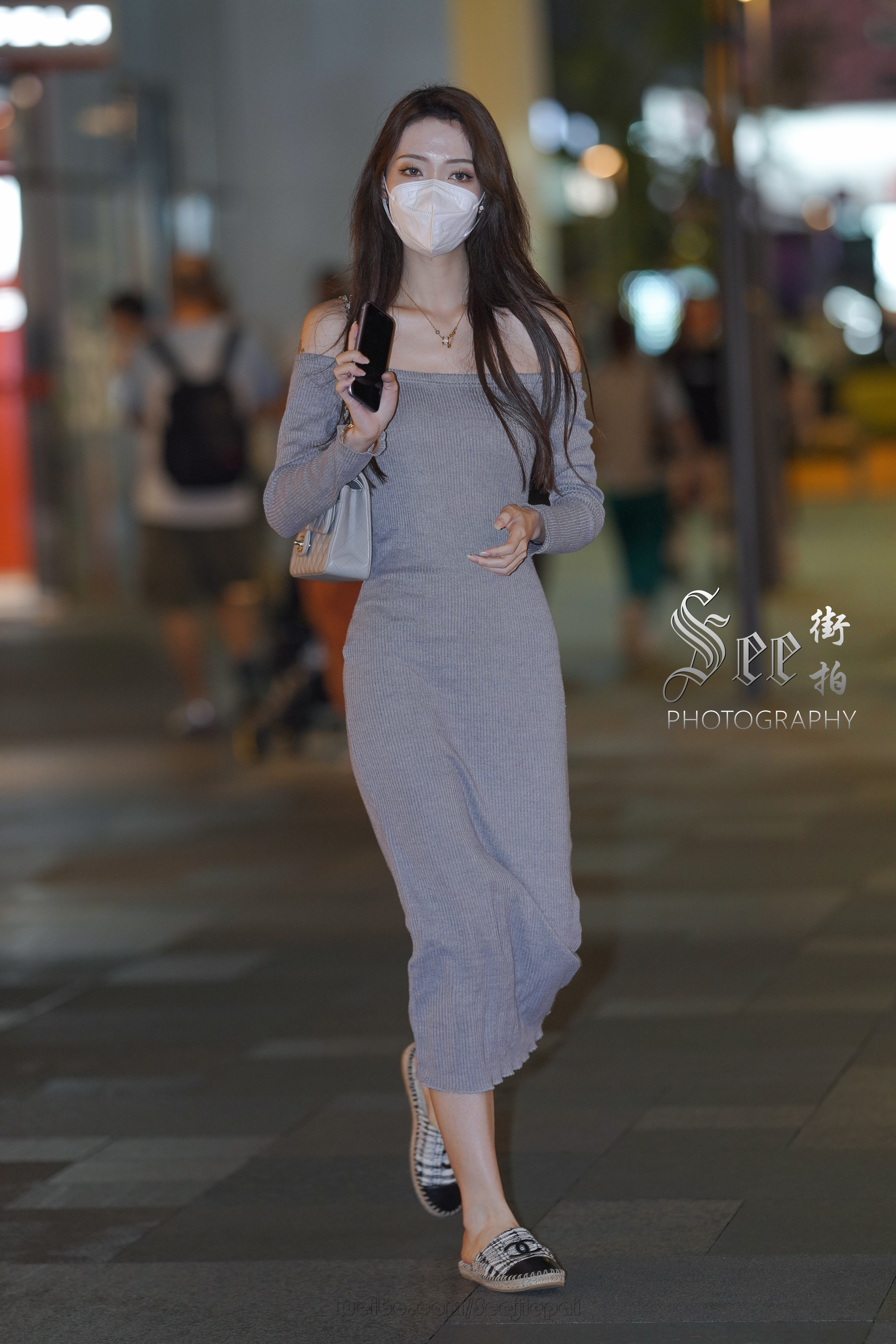 针织修身长裙~~ ​​​