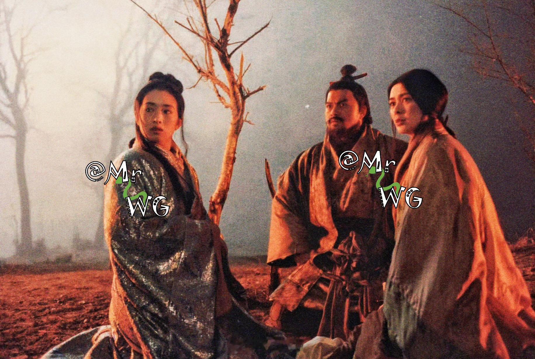 香港电影独家扫描 吕雉、项羽、虞姬，古画一样——自左至右，巩俐、吕良伟吕良伟 、