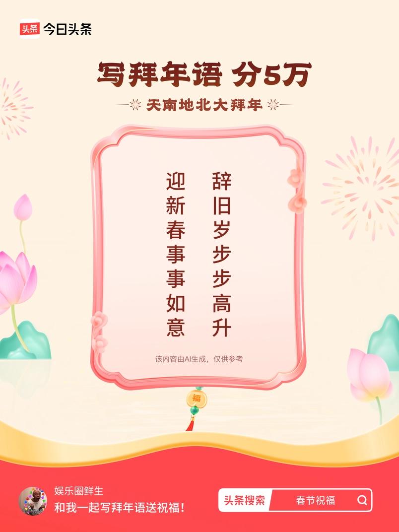 写拜年语送祝福新春拜年送祝福！我的祝福是：“迎新春事事如意，辞旧岁步步高升”！快