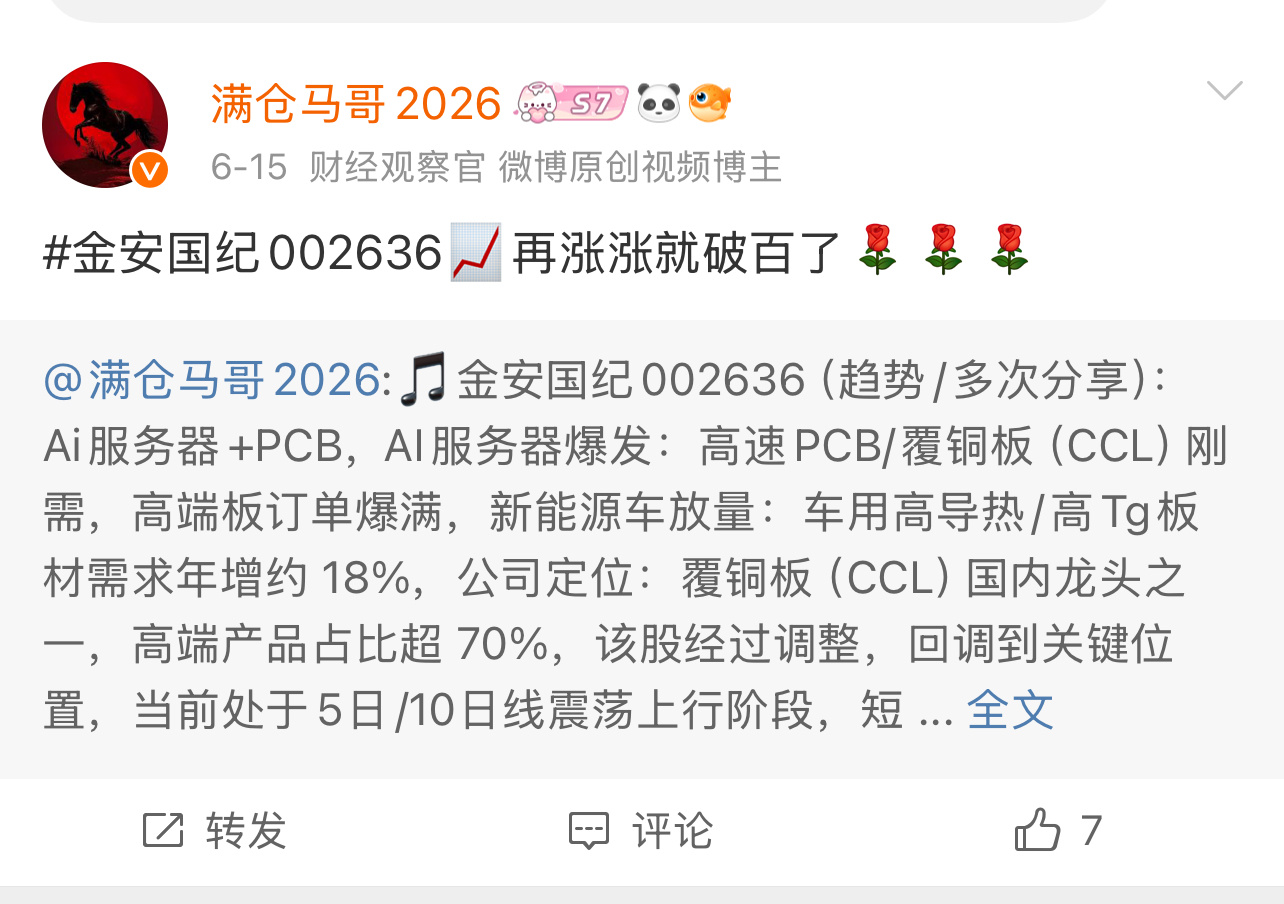 金安收盘破114牛气！强到可怕😱 