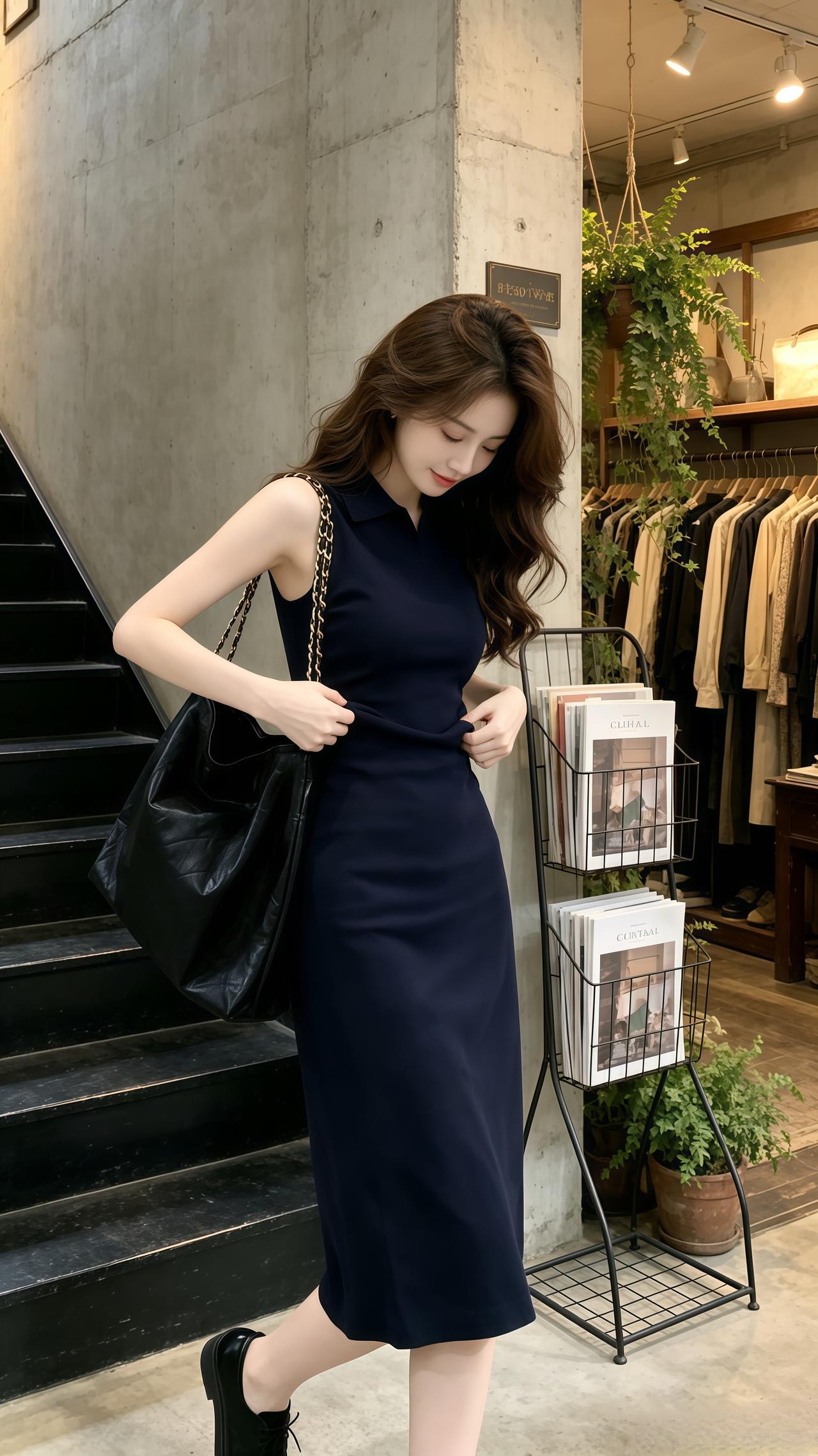 ootd穿搭高智感穿搭 好看又显身材的连衣裙 高知女性穿搭 韩系穿搭穿搭
