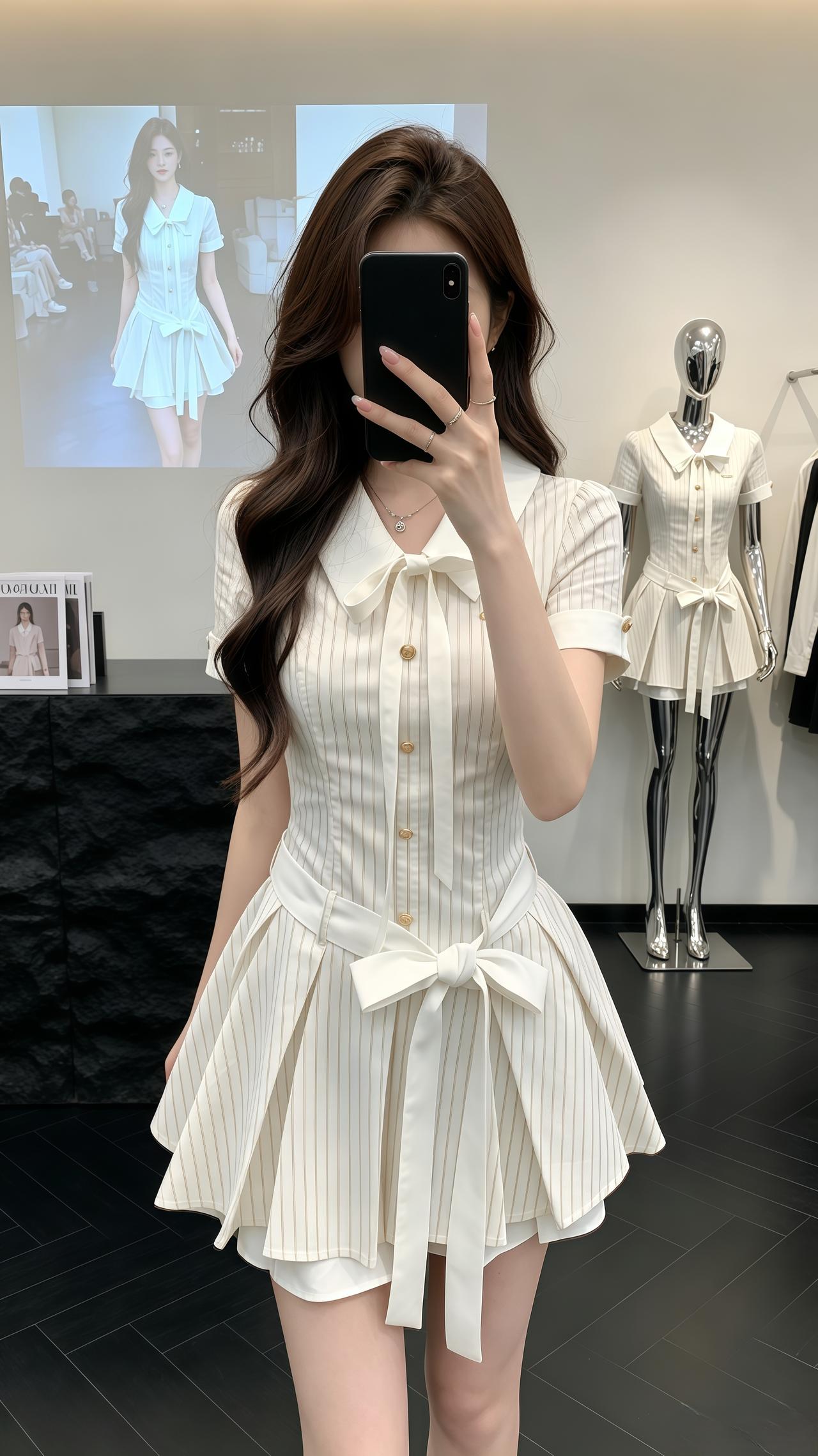 少女感穿搭 少女穿搭可甜可盐 学院风甜美连衣裙 韩系穿搭穿搭