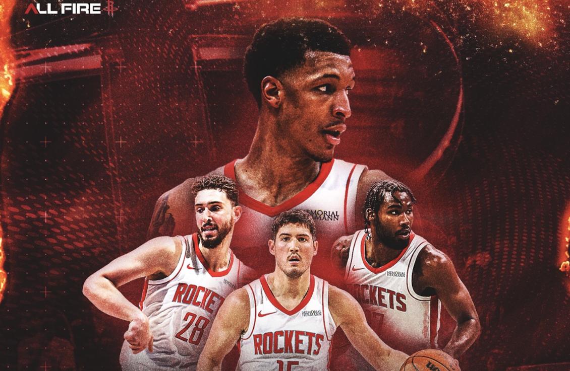 KD不打，火箭这套首发

只能靠申京，申京只有打出牵制力，小谢才有发挥

一荣俱