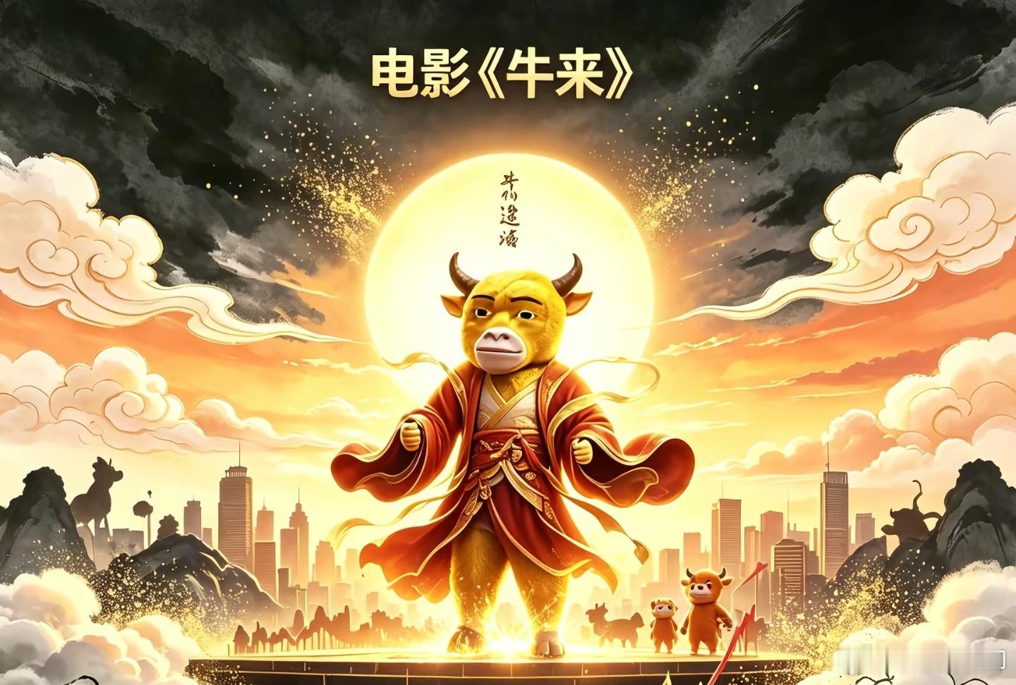 电影《牛来》总票房突破120万。 