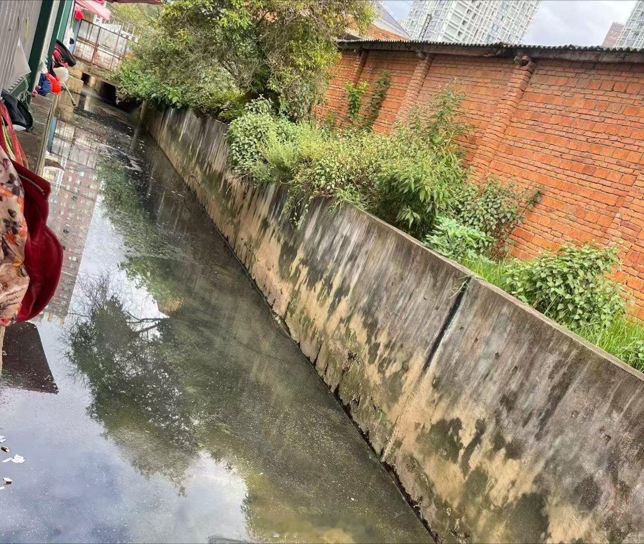 云南黑臭沟已抽空黑臭水，政府反馈表示雨水再积压仍旧有可能继续恶臭将近半个月前，“