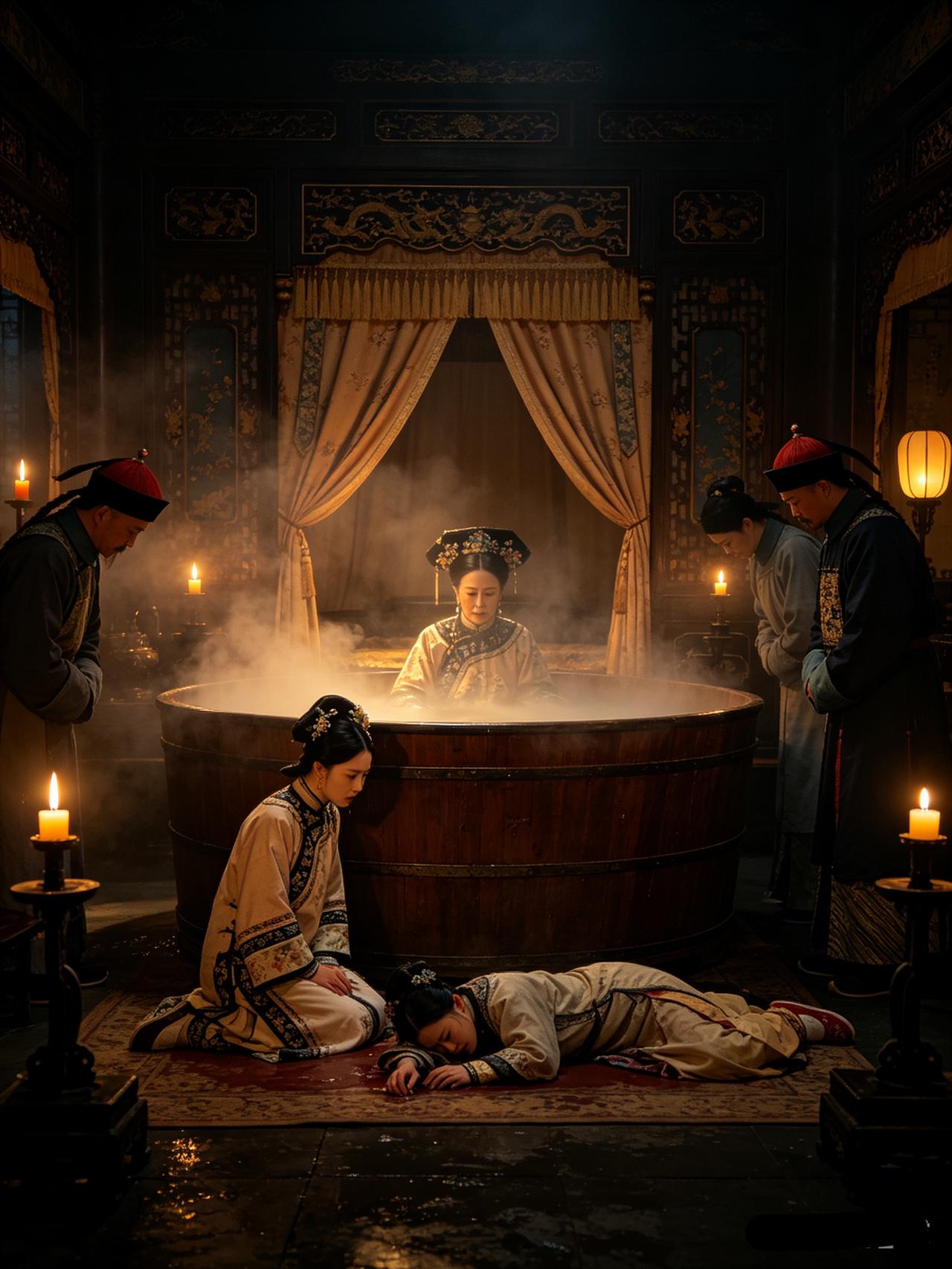 第一次伺候老佛爷洗澡，宫女被眼前一幕吓昏，醒来一句直言，引来灭顶之灾

光绪年间