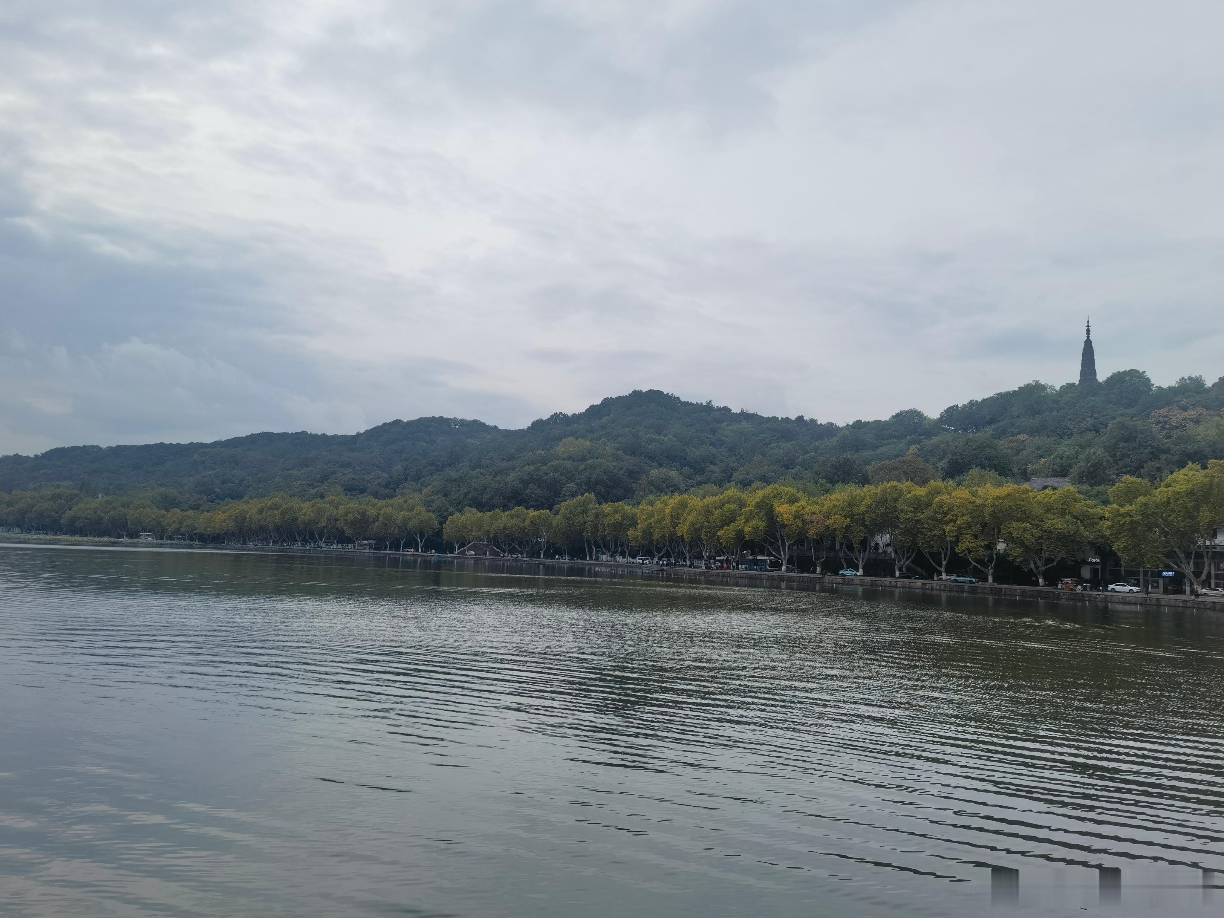 这个季节的西湖确实很美，好久没去过西湖了，前几天去边上单位，顺便去看了看西湖，风
