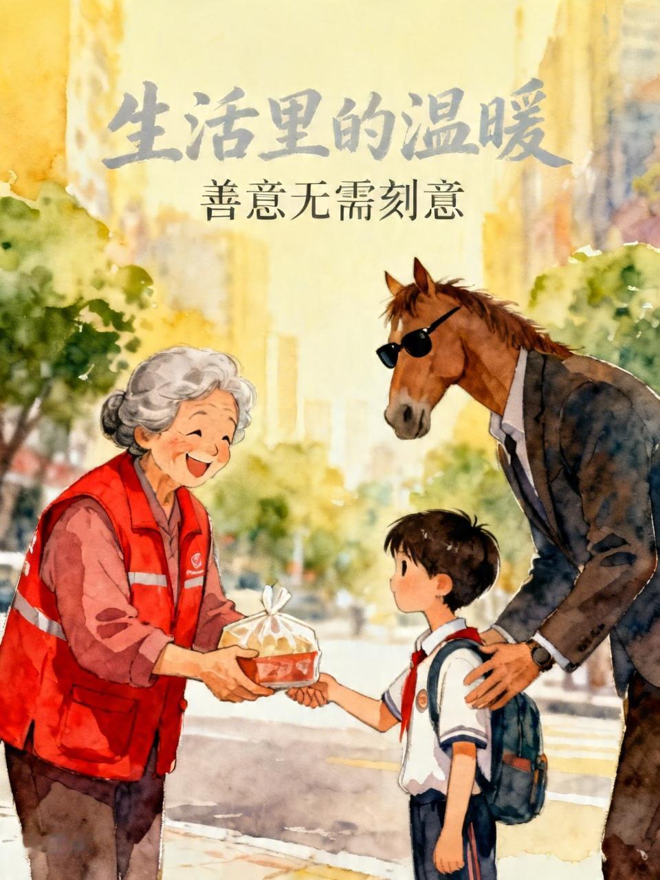 外卖老奶奶去川川家送外卖。结果被人家给拆穿帮了，她是一个经常出现在镜头里的演员。