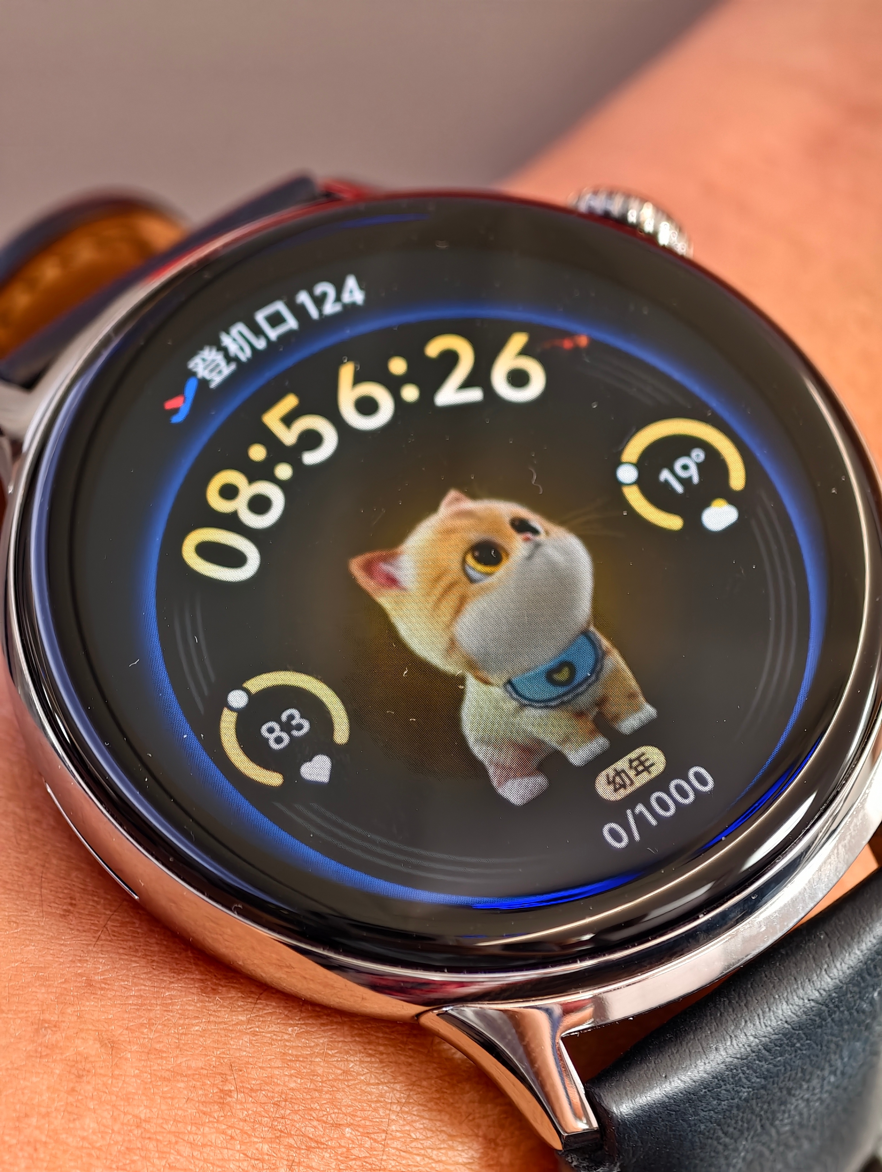 vivo Watch 3 上了一个宠物表盘，根据运动量啥的去养个猫。这玩意还挺好