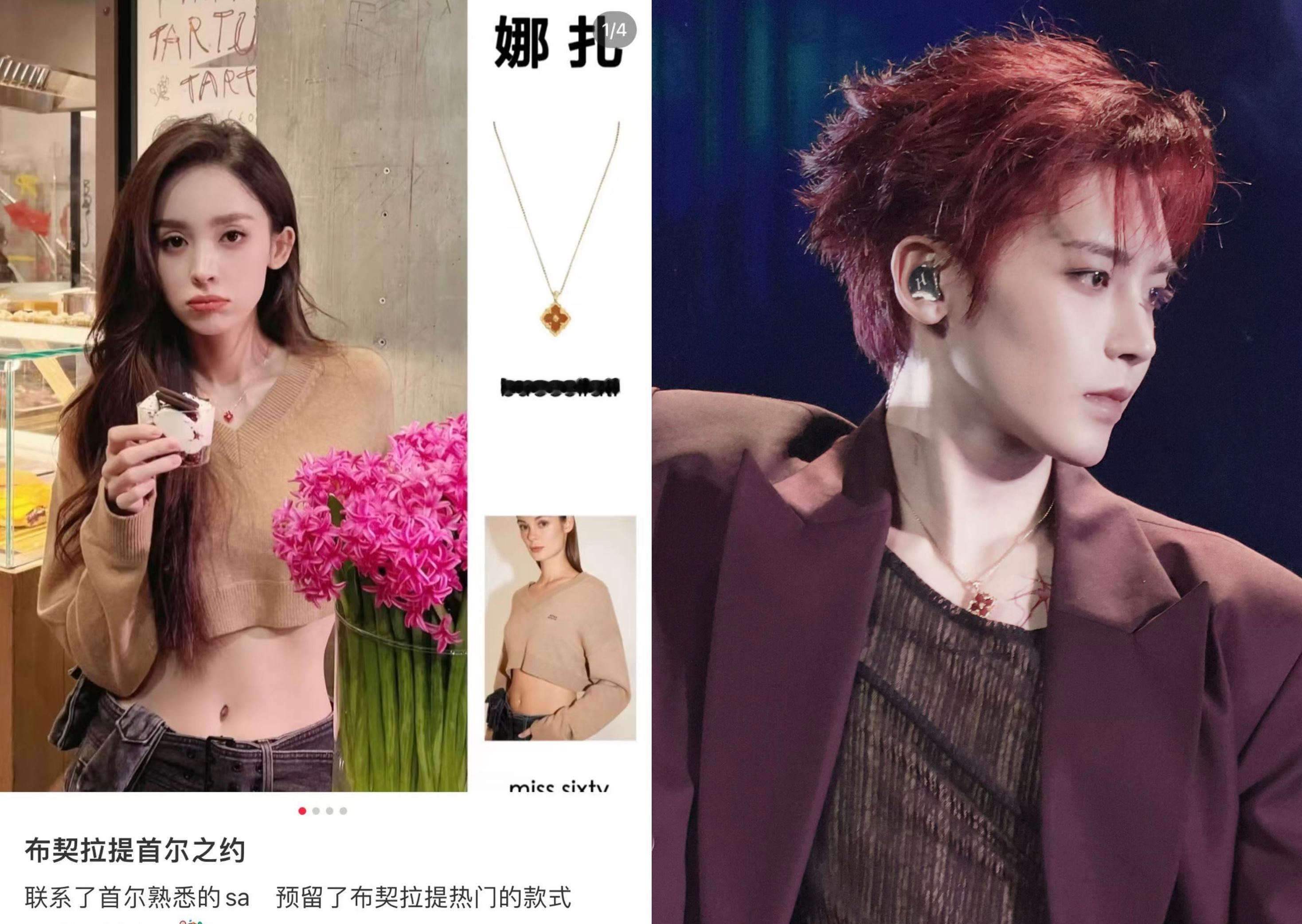 娜么昊看  我的妈呀！！！！这是又发现了什么❓❗️昨天演唱会带这个同款项链跳BT