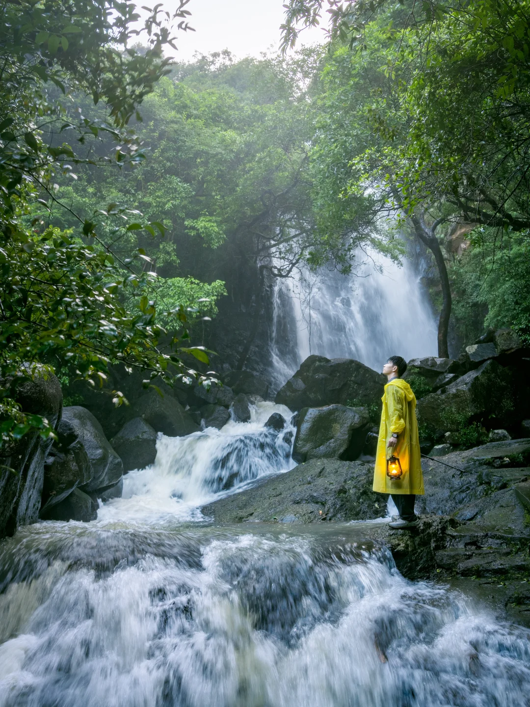 暴雨后的马峦山，瀑布的含金量还在上升‼️