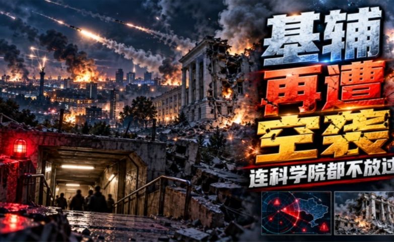 连科学院都不放过！俄军连夜空袭基辅，多地居民躲防空洞