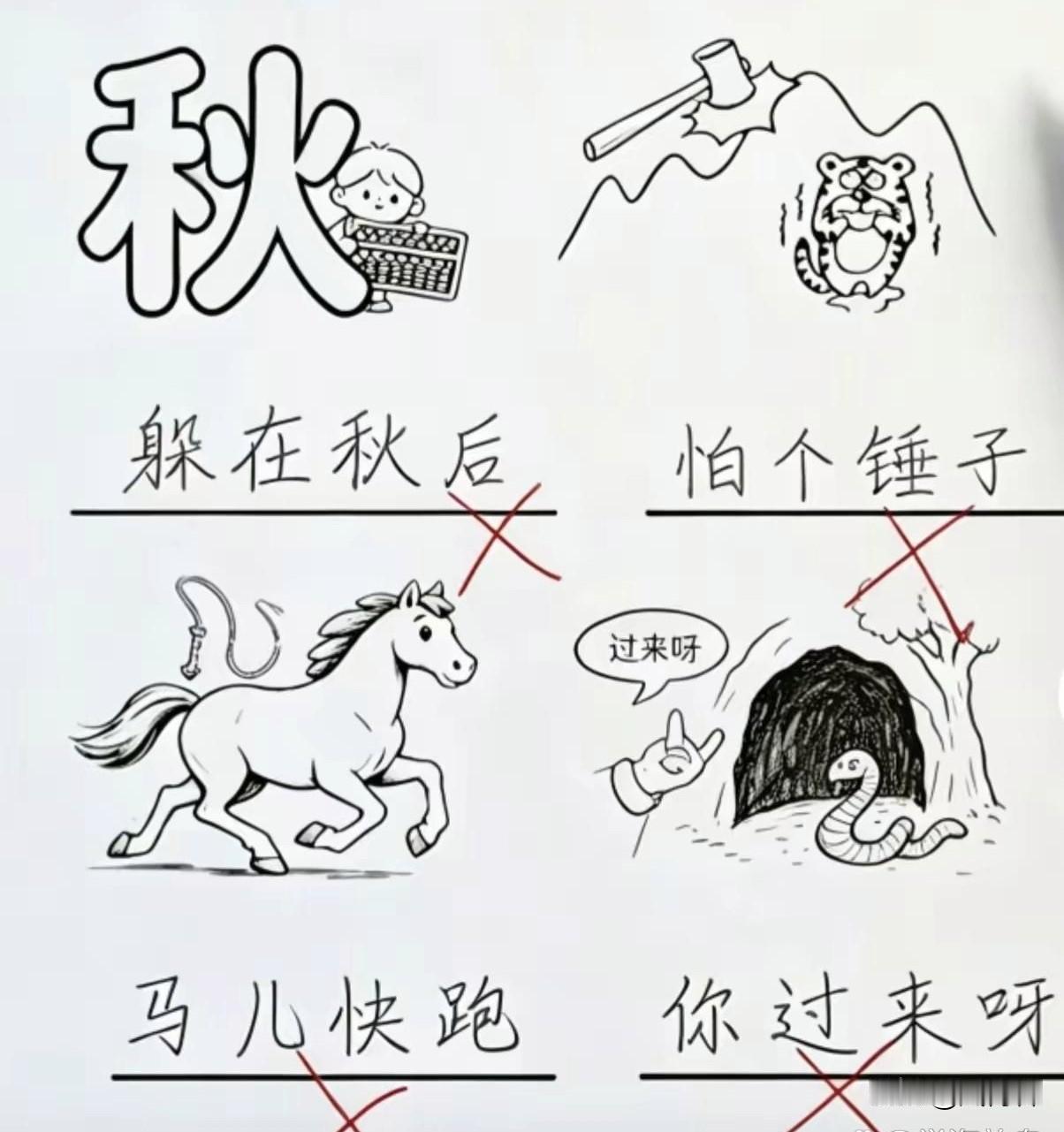 看图猜成语，你知道答案吗？