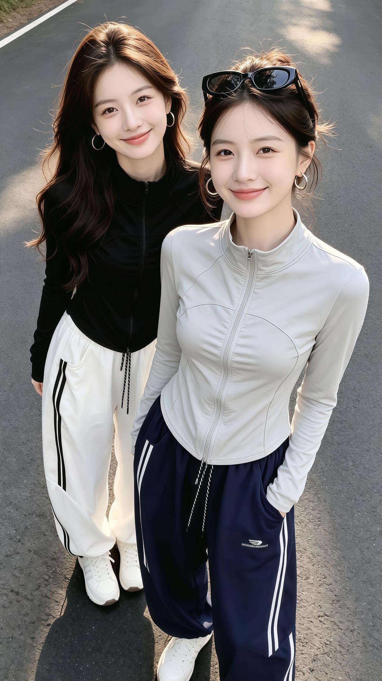 姐妹穿搭松弛感拉满 户外热门穿搭 穿搭韩系穿搭夏季穿搭