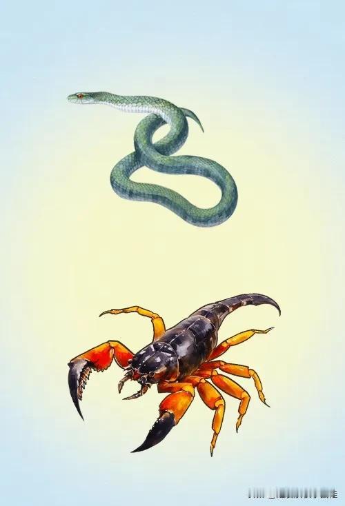 蛇 蝎子🦂打一成语—————
刷到我的友友，都可以进来挑战一下看图猜成语哈！