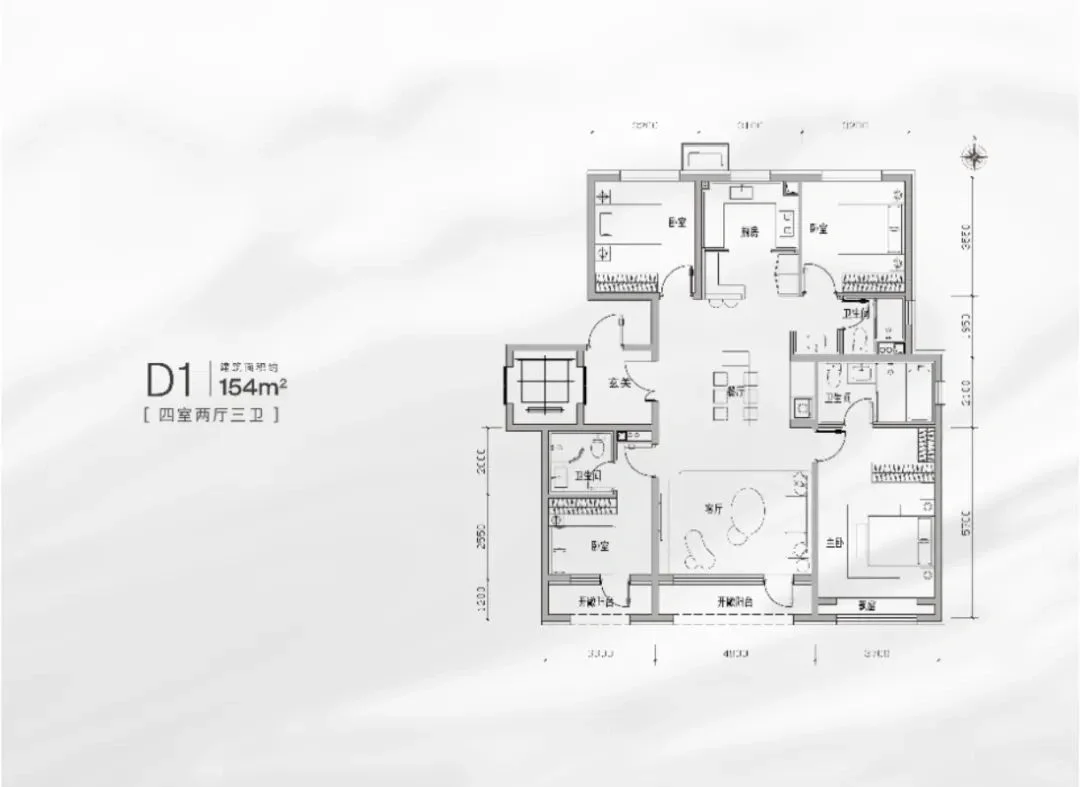 熙华台大户型解析