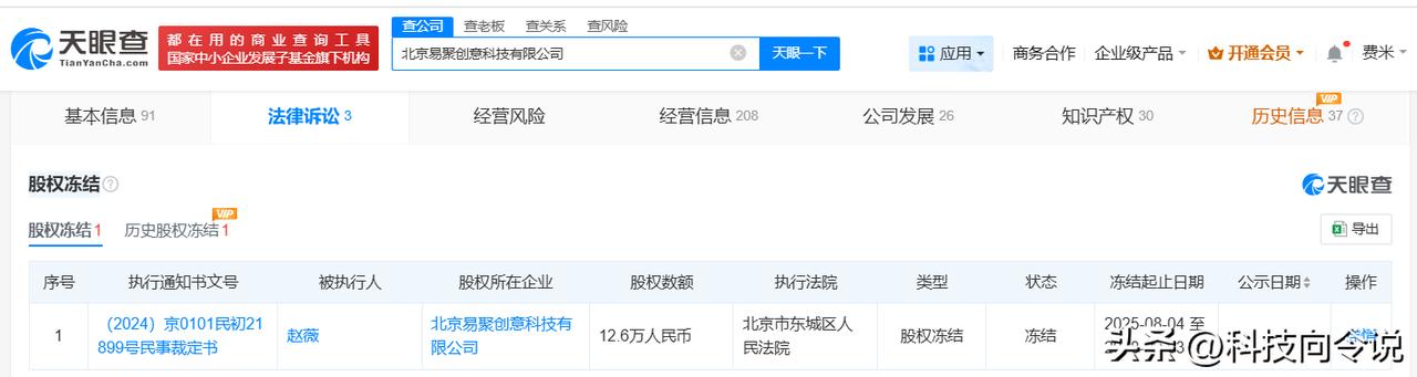 【赵薇再被冻结12.6万股权 赵薇所持一公司股权被全部冻结 赵薇近日被接连冻结股