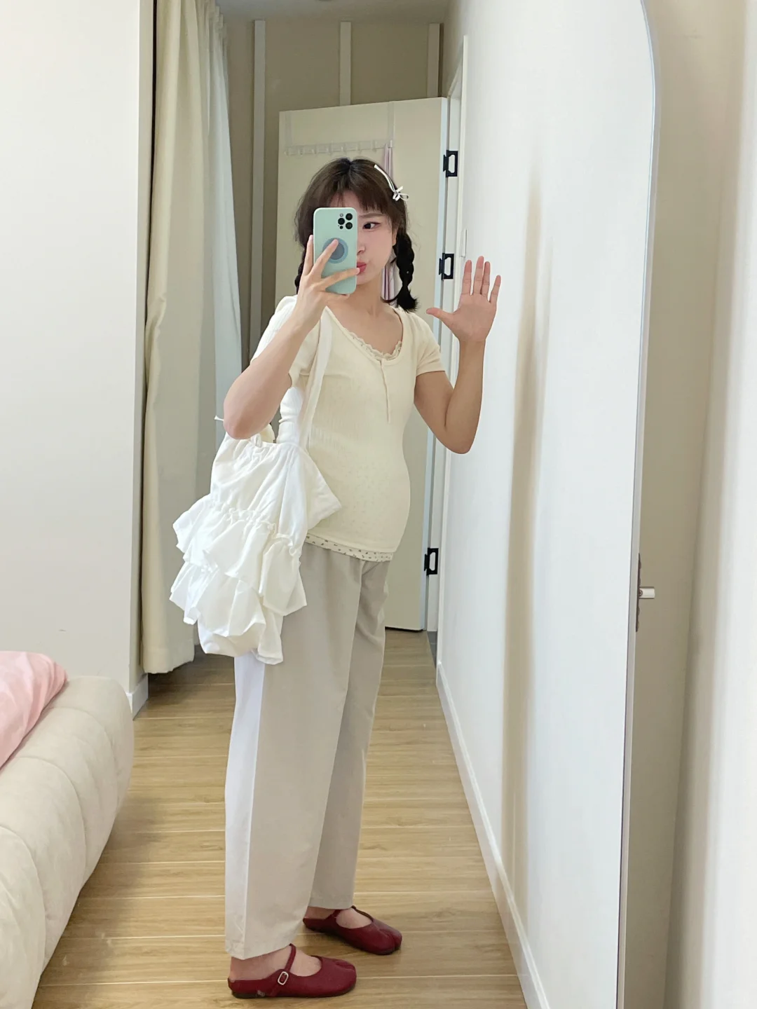 好喜欢我的孕期穿搭，这样穿好好看！