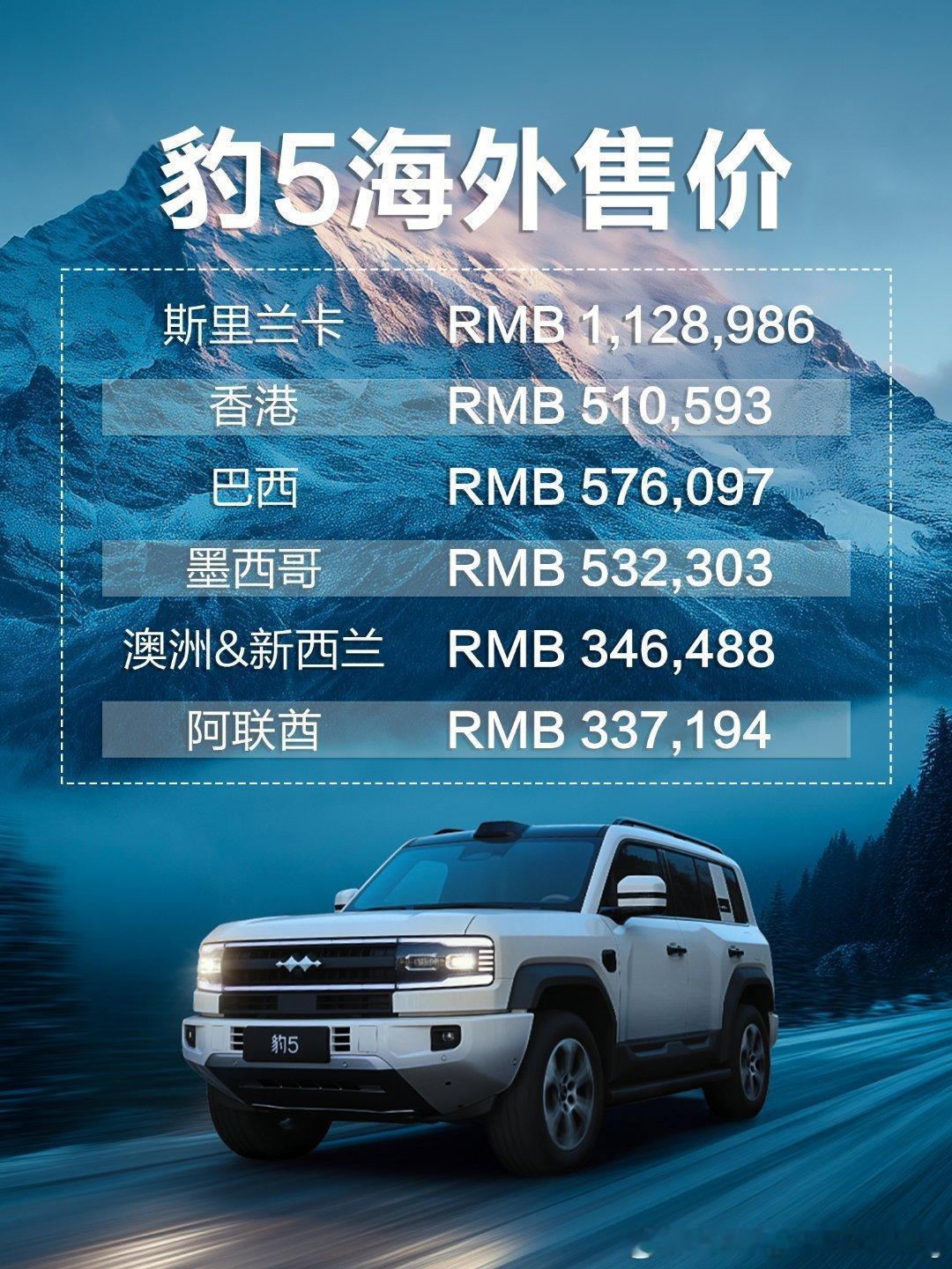 震惊！豹5 豹8海外售价直接起飞🛫国内车主同款硬核配置越野新王名不虚传这波国货