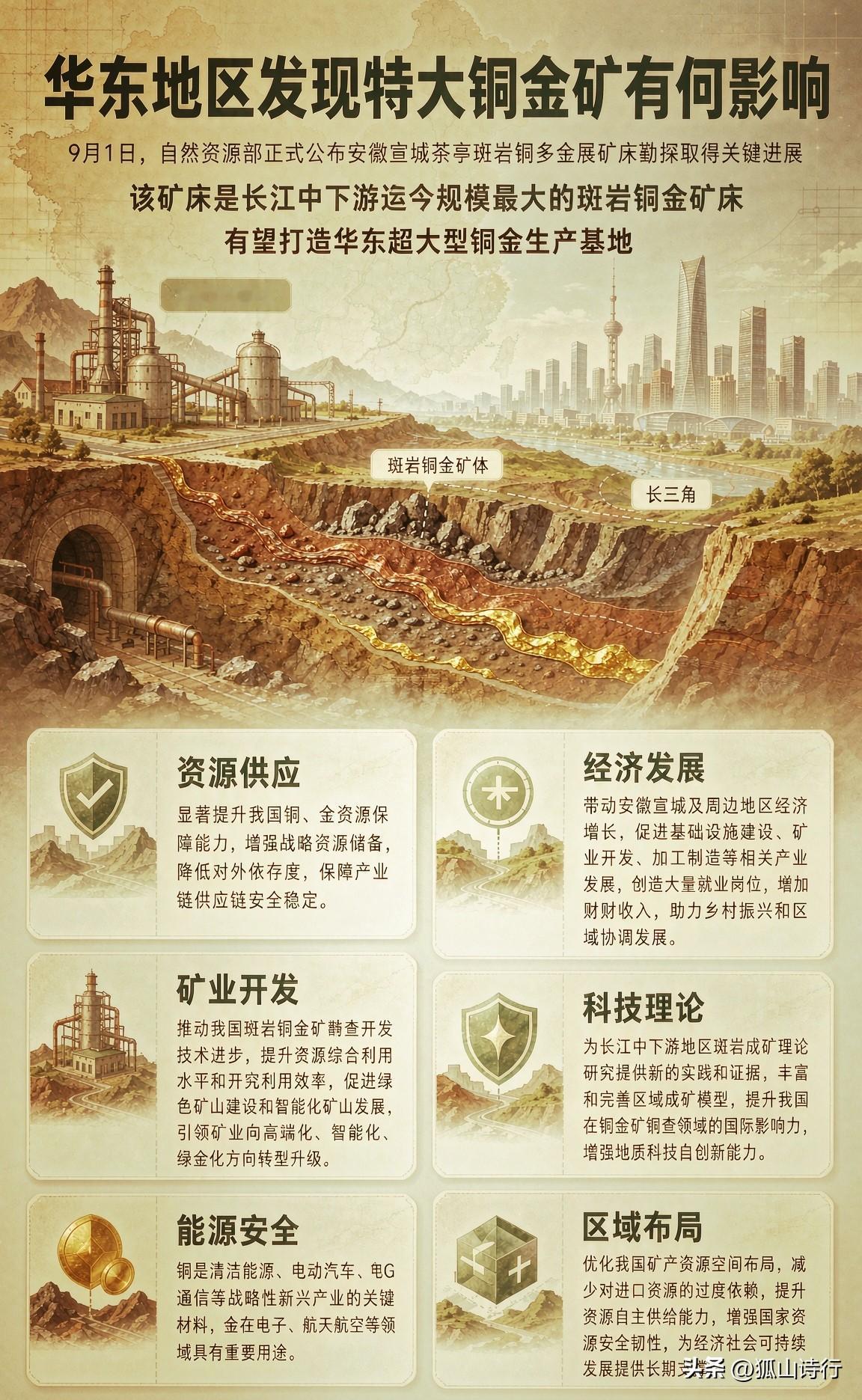 【简讯】安徽宣城茶亭斑岩铜多金属矿床勘探取得关键进展，为长江中下游迄今规模最大的