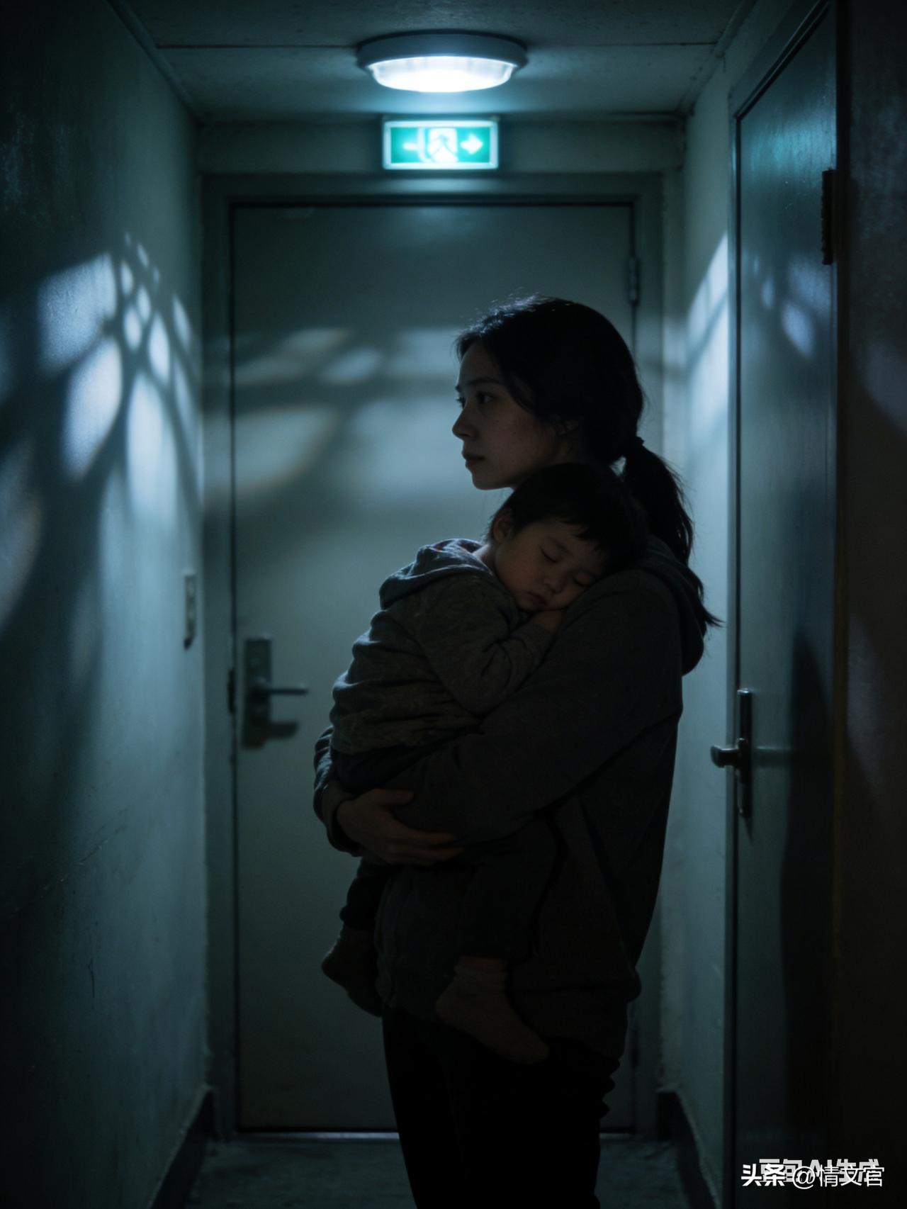 扇紧闭的门，其实早就不必敲了
 
江苏一女子离婚后没地方去，抱着孩子一遍遍敲前夫