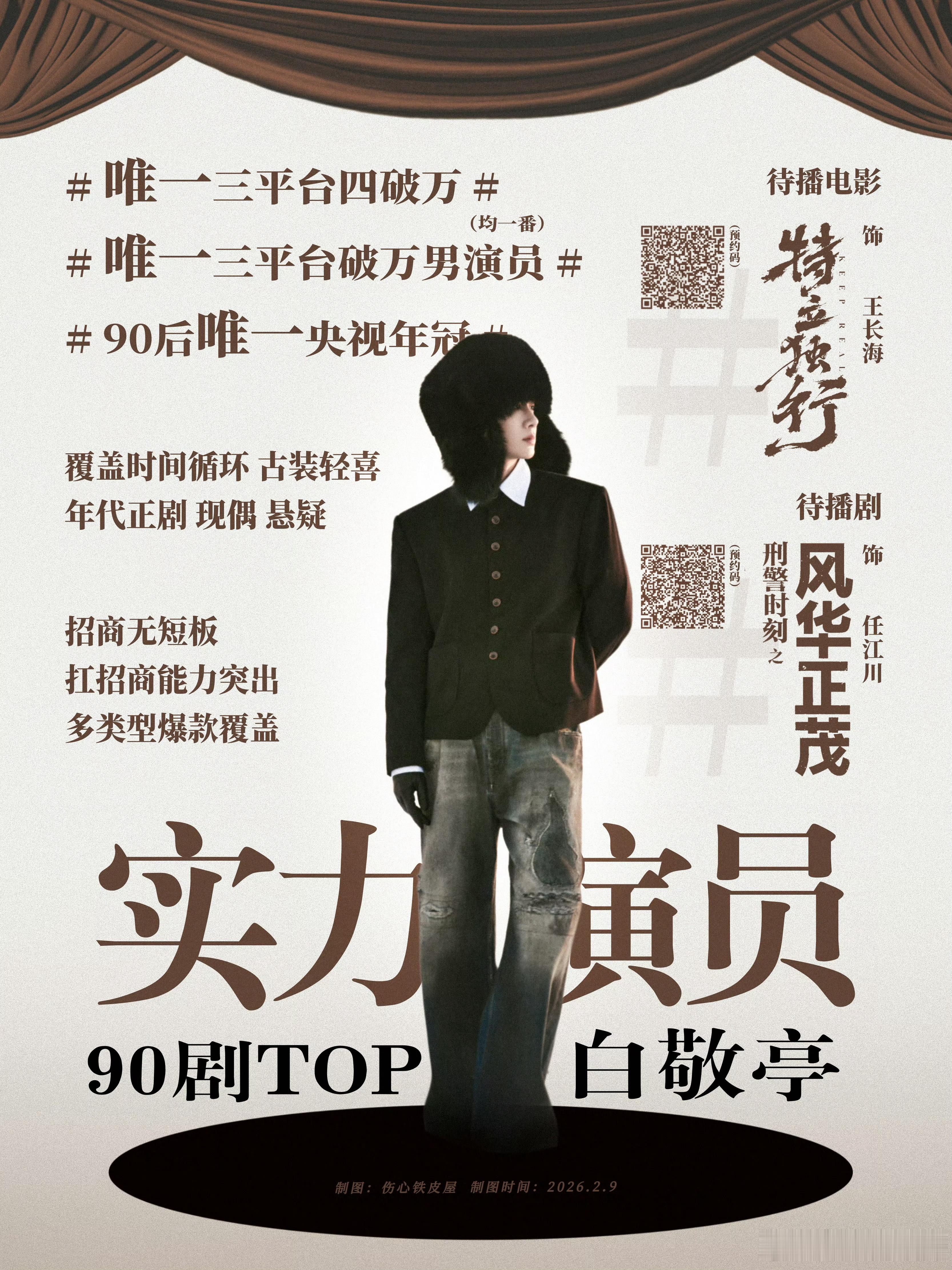 每次看到白敬亭的实绩图都要被爽到