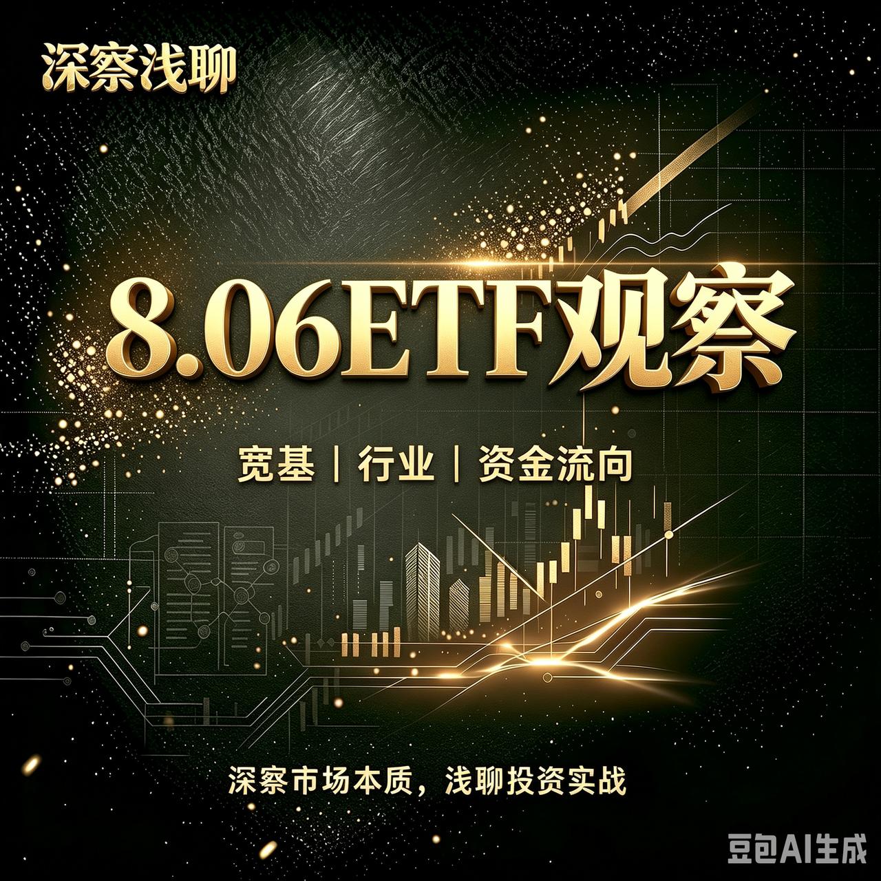 复盘昨天的ETF数据，大盘依然是强劲反弹不是反转，创新药、证券、电网等将震荡上行