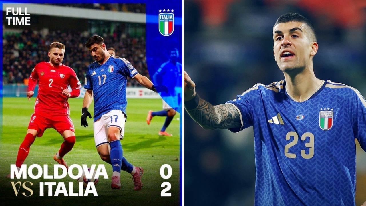 世预赛：意大利客场2-0击败摩尔多瓦，直接出线希望渺茫。
曼奇尼和埃斯波西托4分