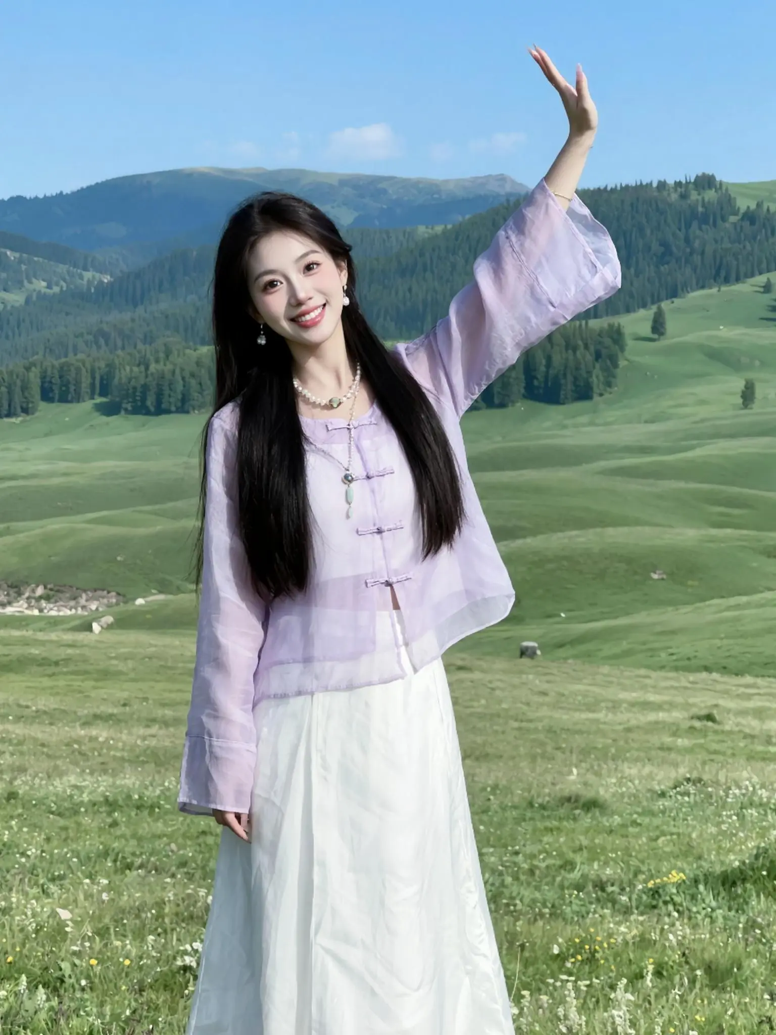 AI草原汉服写真 随变ai随便玩 随变一拍都很夯